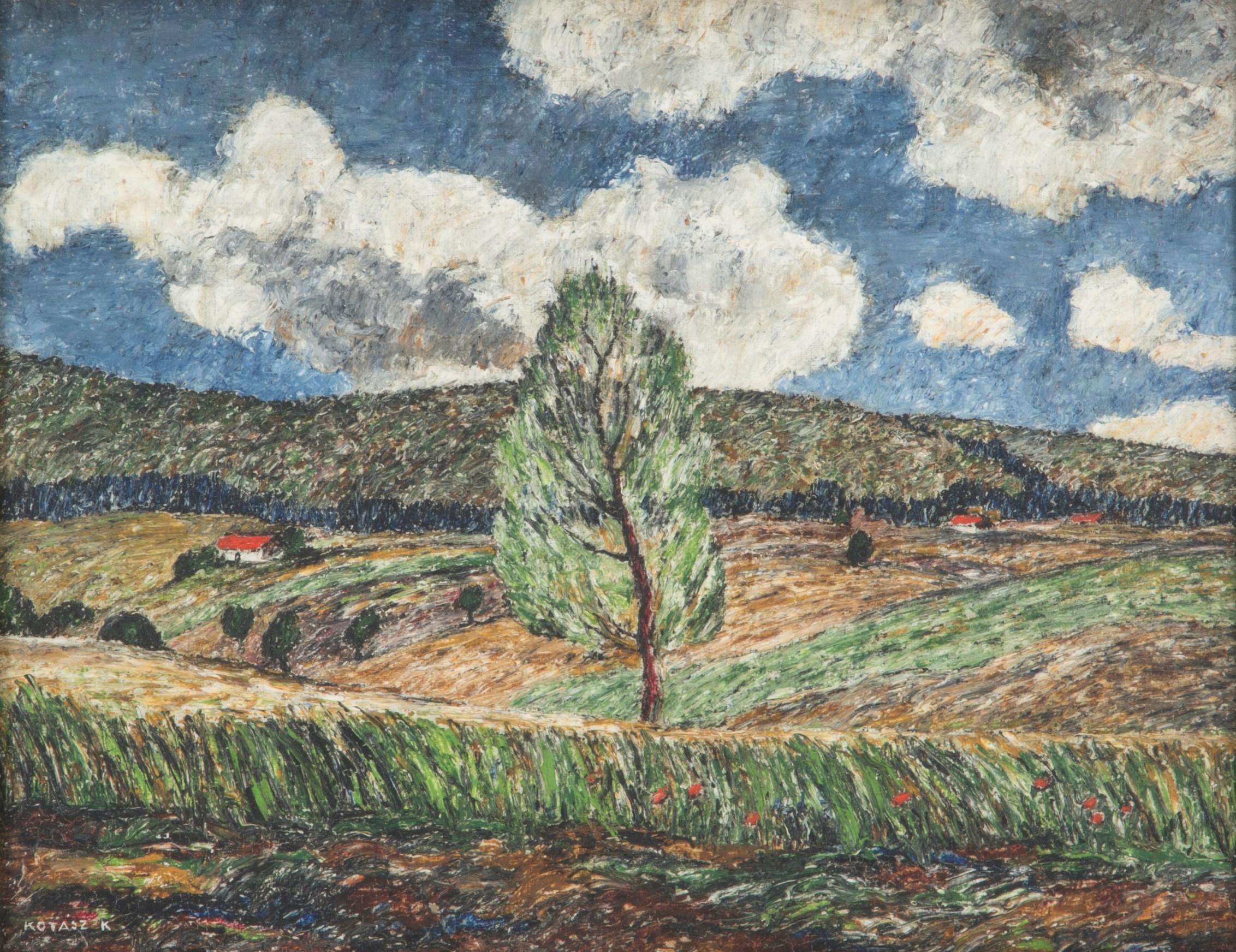 Karoly Kotasz - Dipinto "paesaggio"