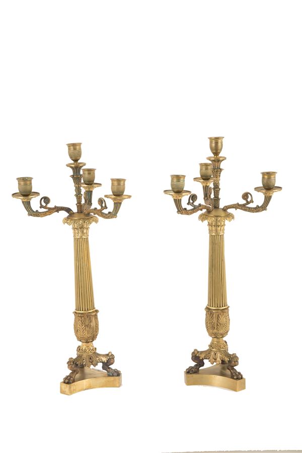 Coppia di candelabri