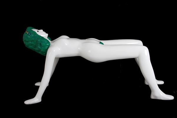 ELIZABETH MOORE - Anthropomorphic bench in fiberglass