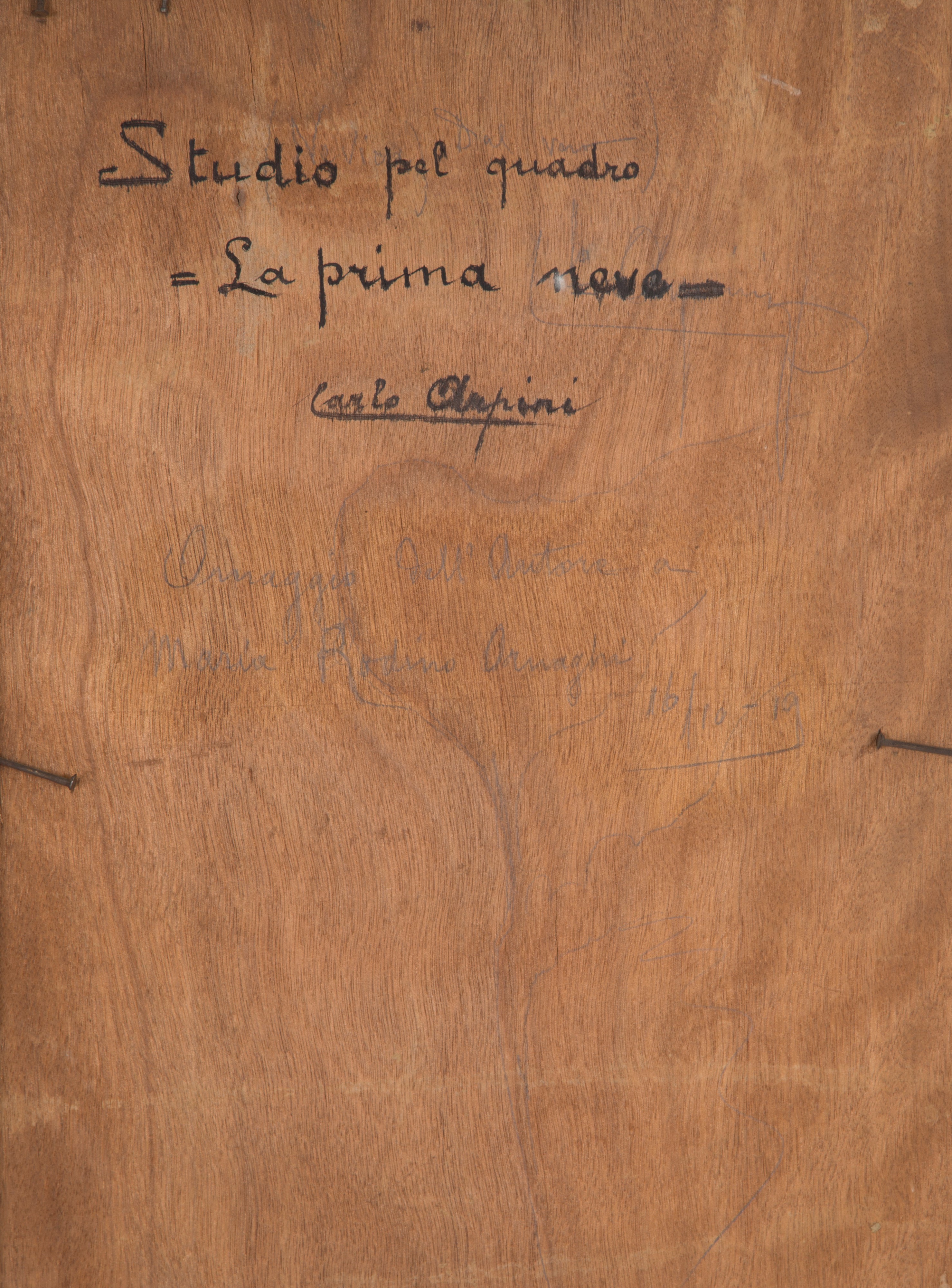 Carlo Arpini - Studio per Dipinto "la Prima Neve"