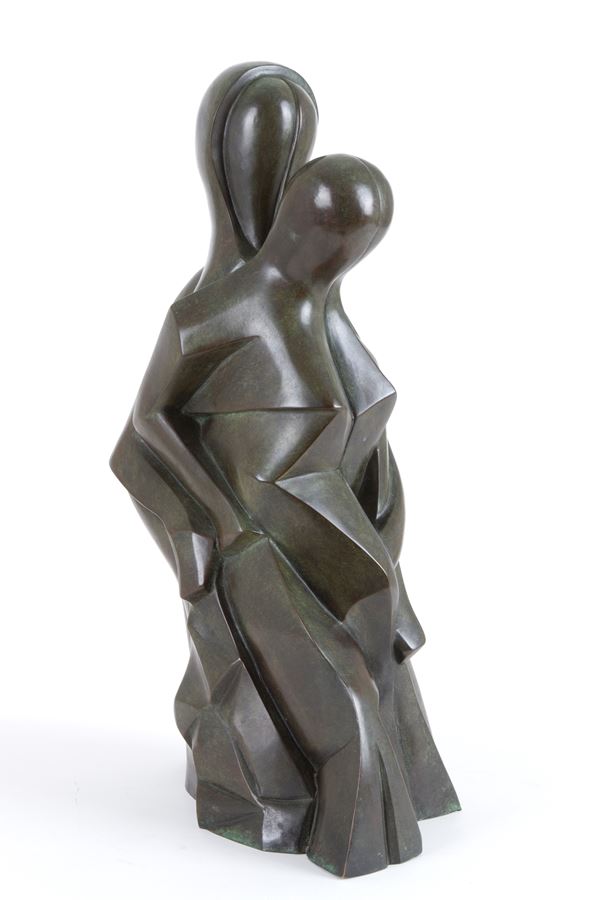 ROMANO COSTI - Bronze sculpture "MATERNITA' "