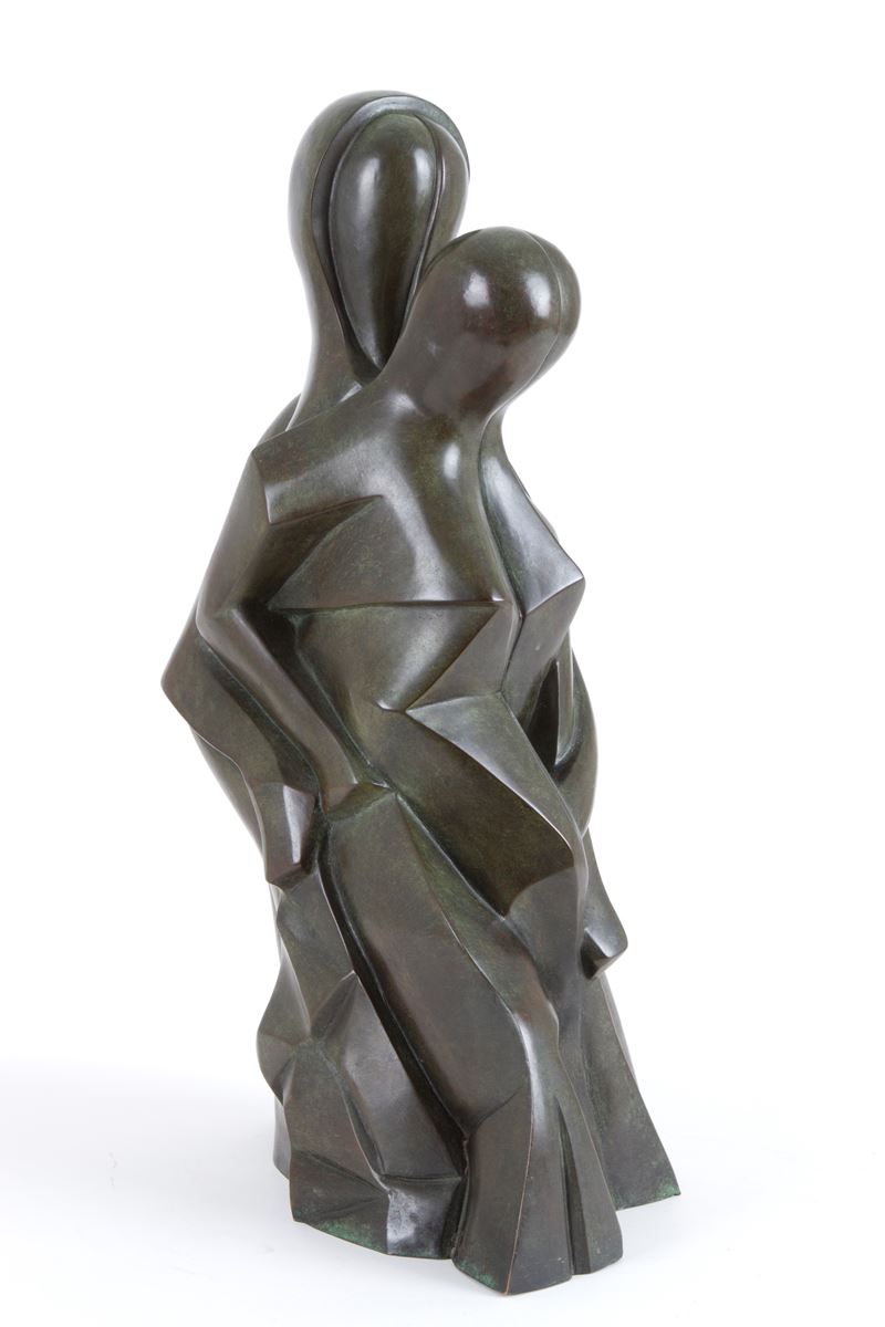 Romano Costi - Scultura in Bronzo "maternita' "
