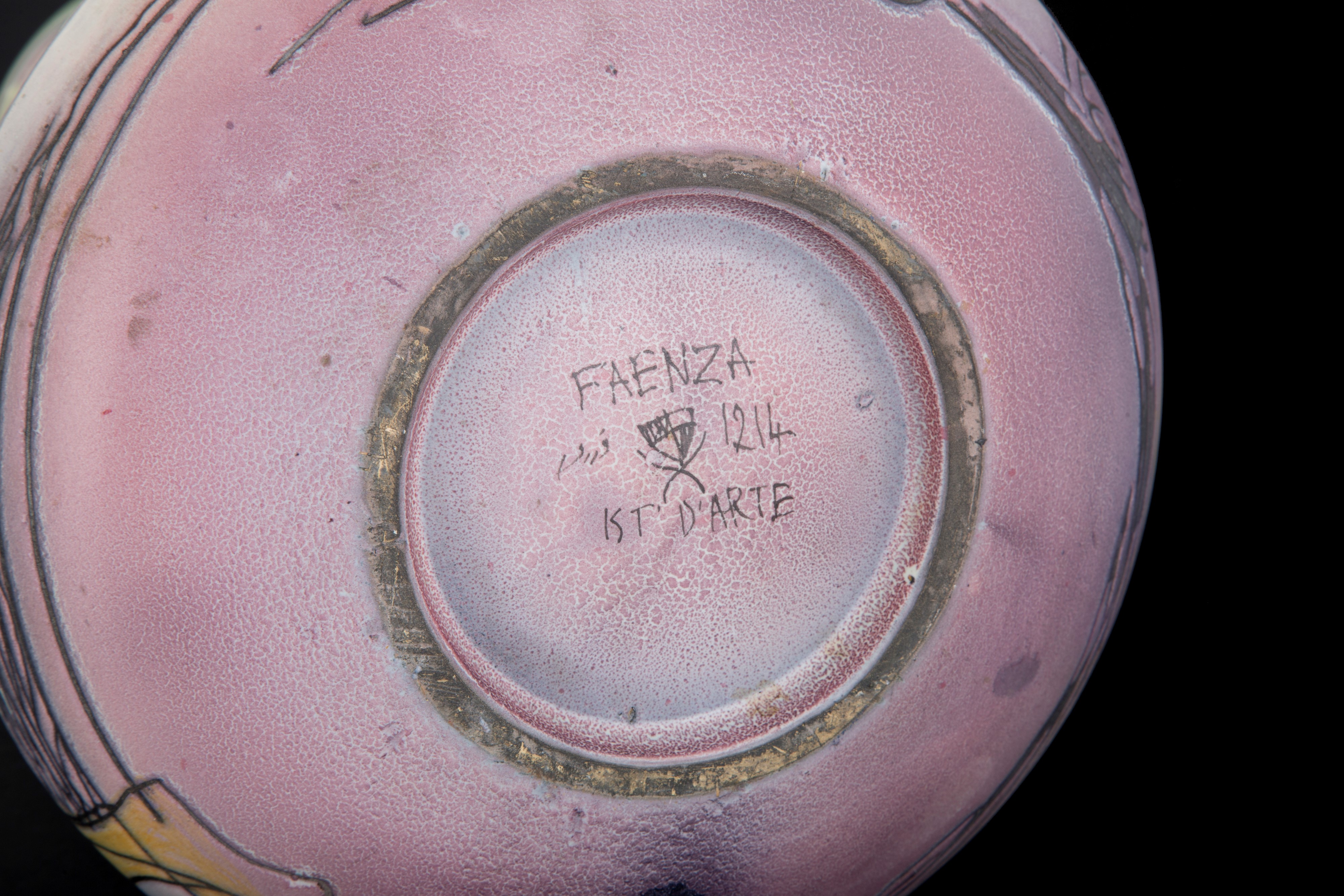 Vaso in Ceramica Policroma