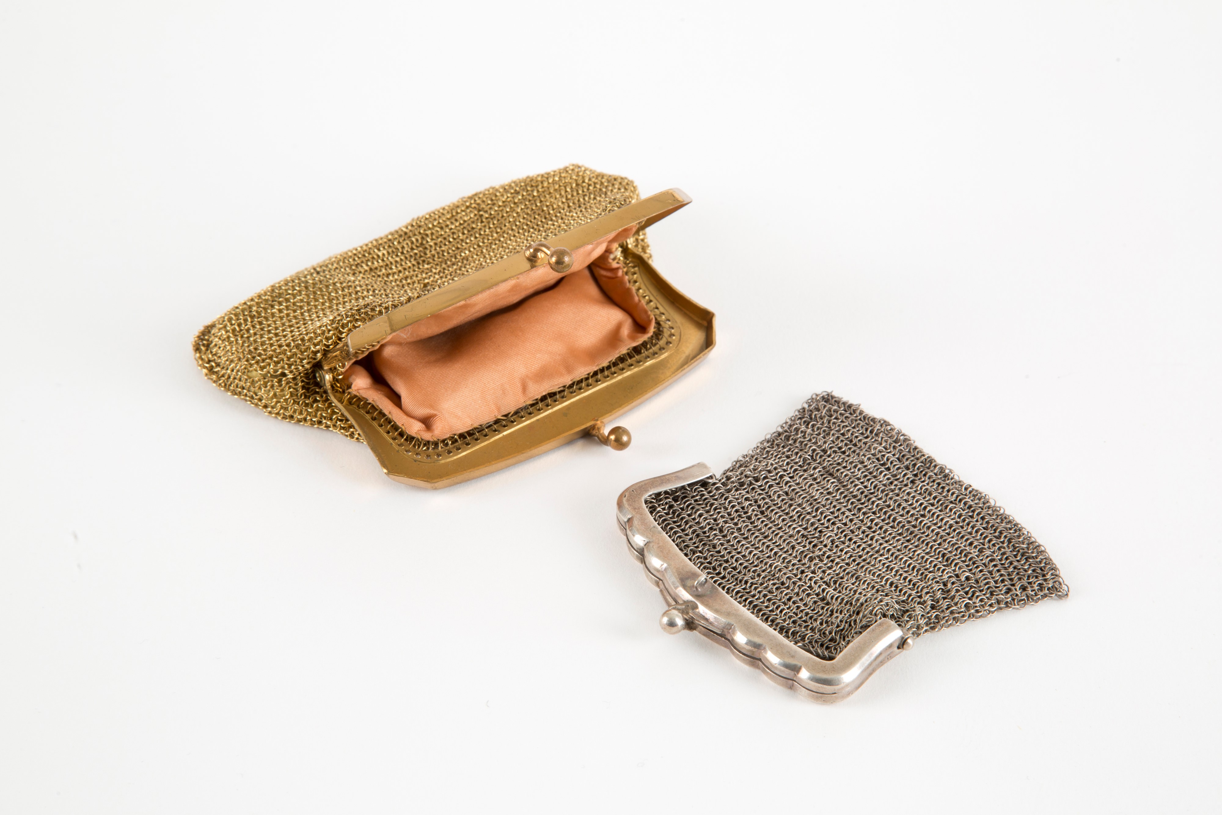 Tre borsette in argento