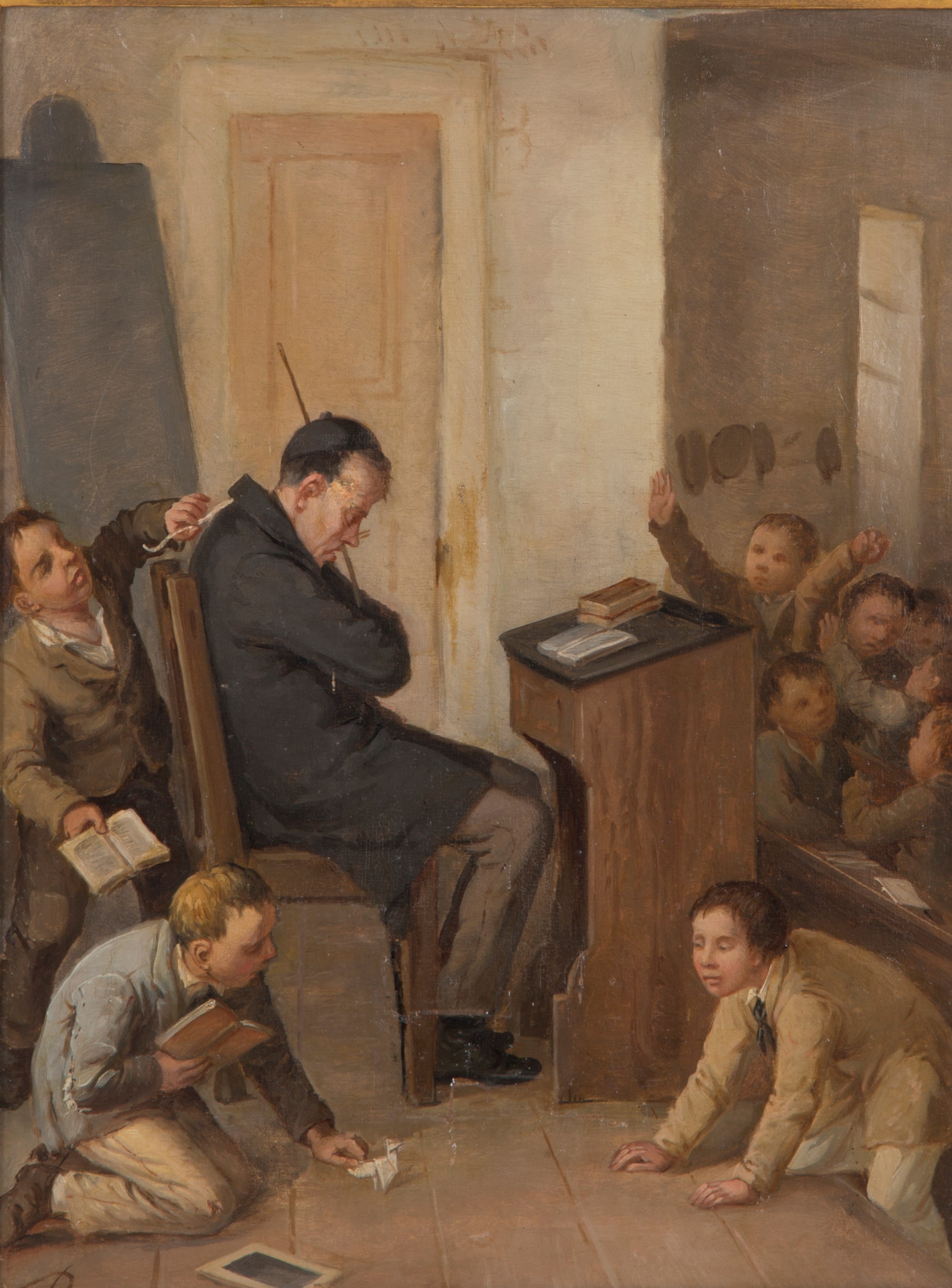 Dipinto "bambini a Scuola"