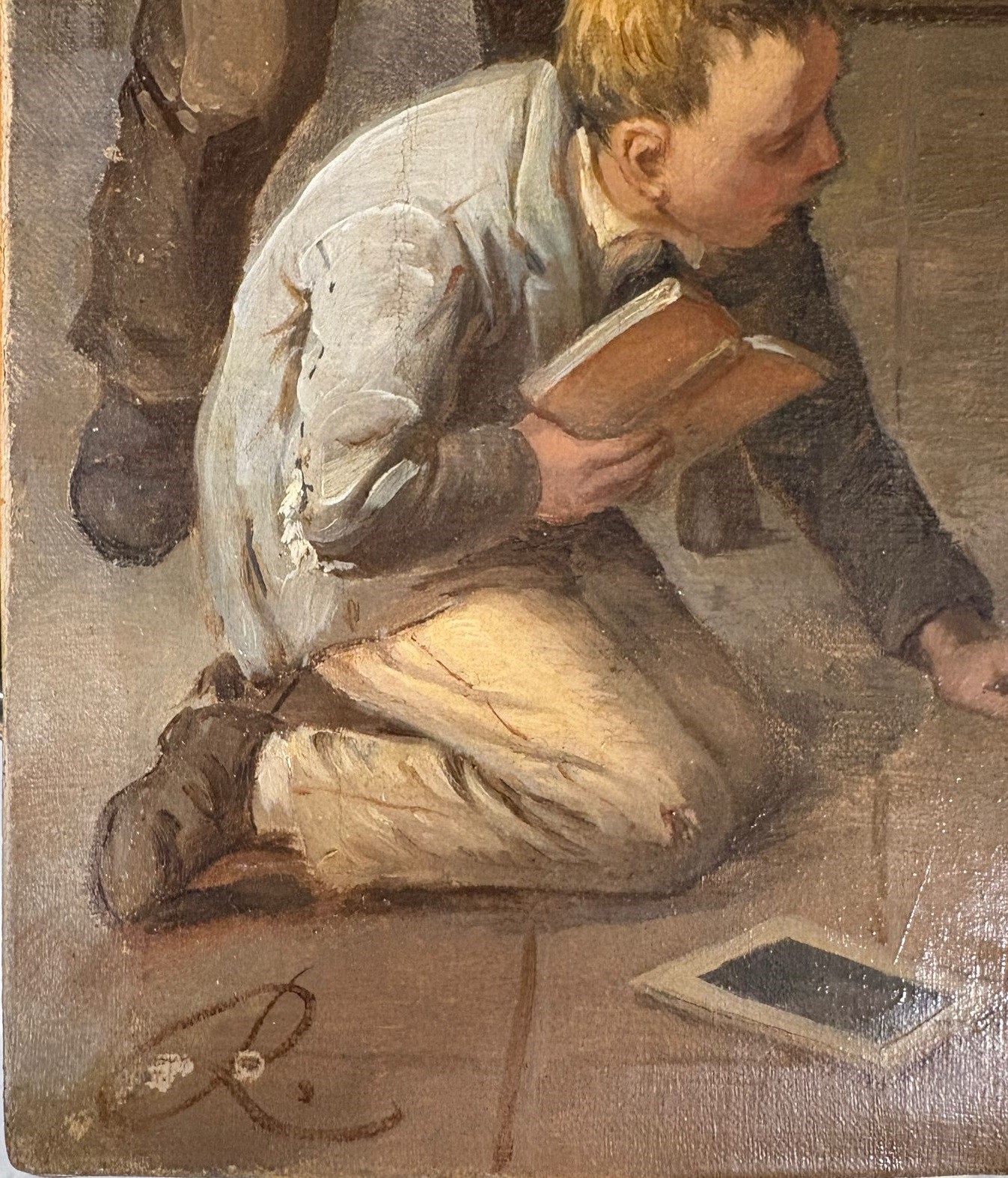 Dipinto "bambini a Scuola"