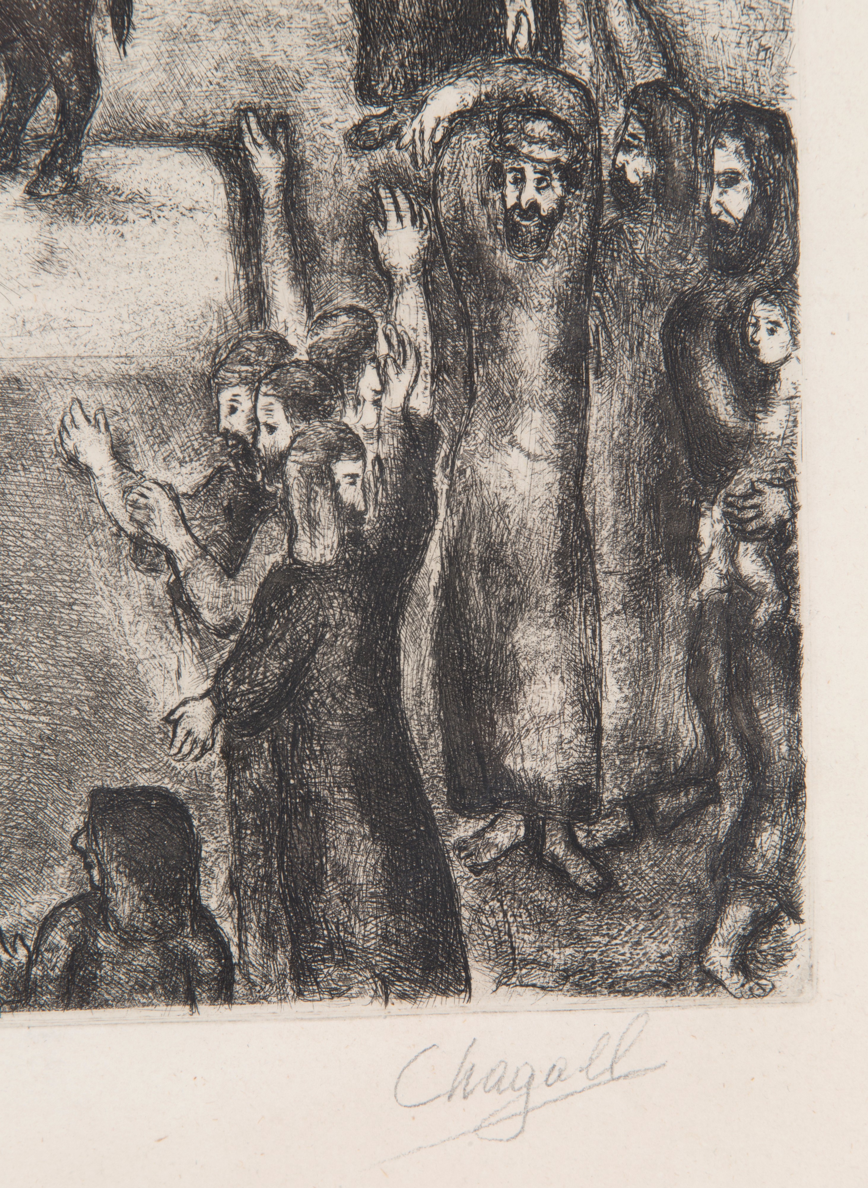 Marc Chagall - Incisione "sacrificio"