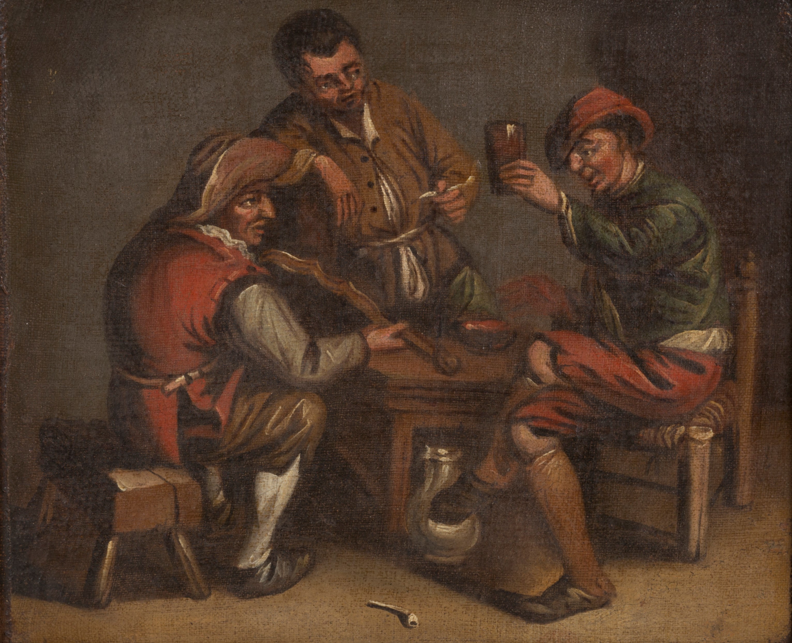 Dipinto 'scena D'interno D'osteria'
