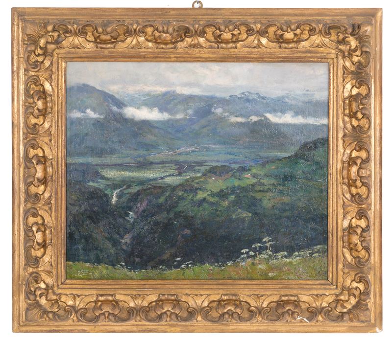 Riccardo Galli - Dipinto "paesaggio Montano"