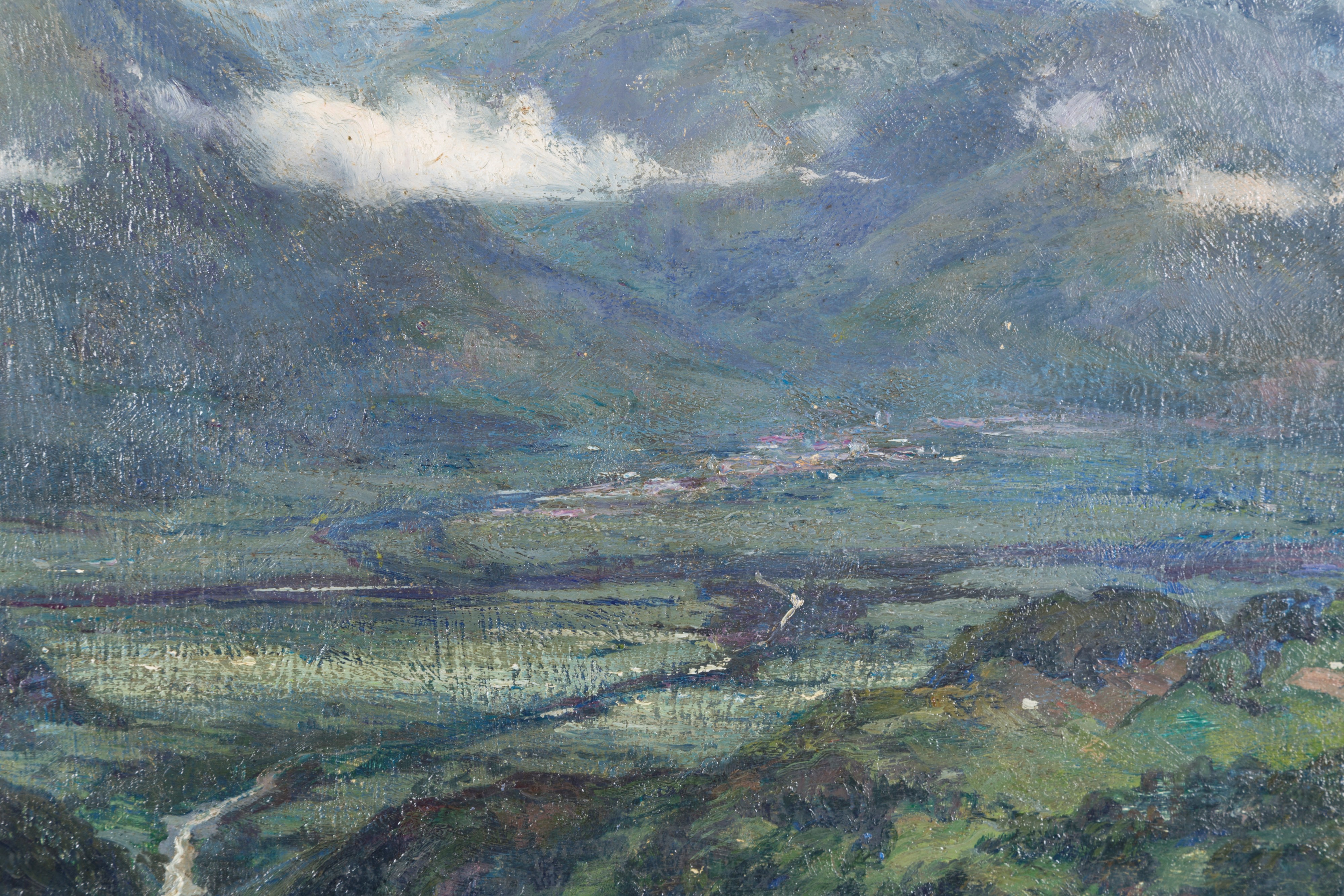 Riccardo Galli - Dipinto "paesaggio Montano"