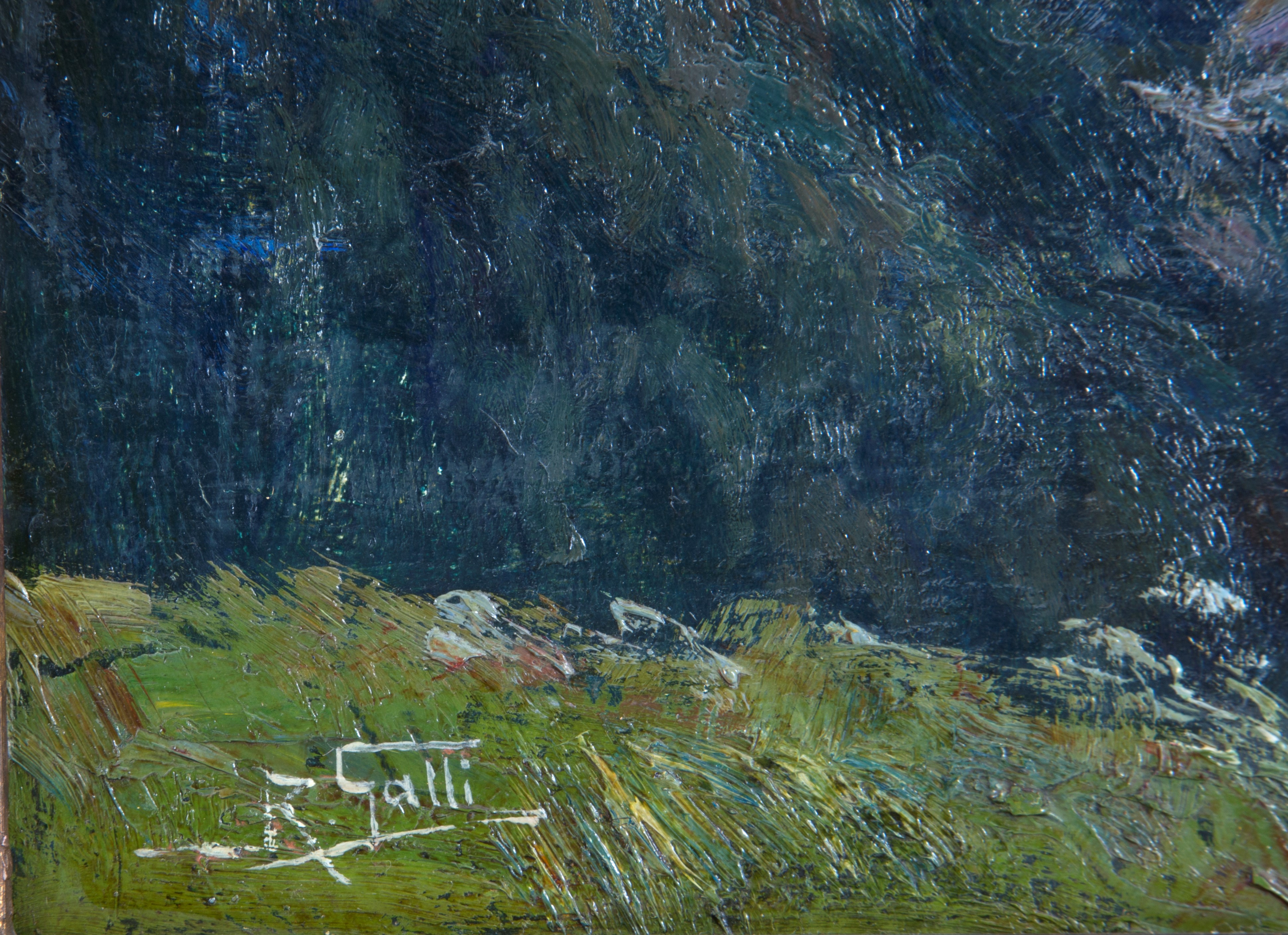 Riccardo Galli - Dipinto "paesaggio Montano"