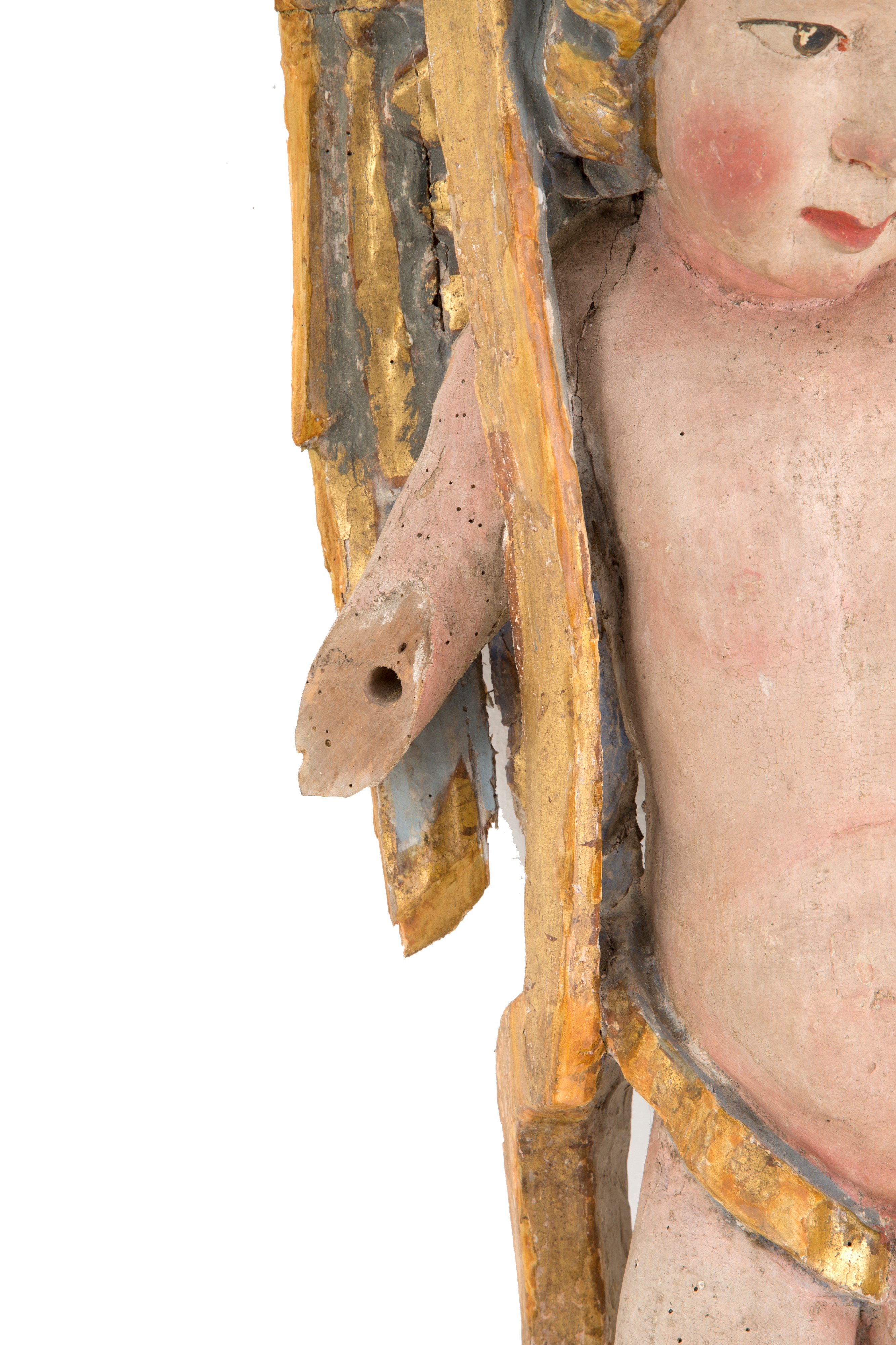 Coppia di cariatidi con putti