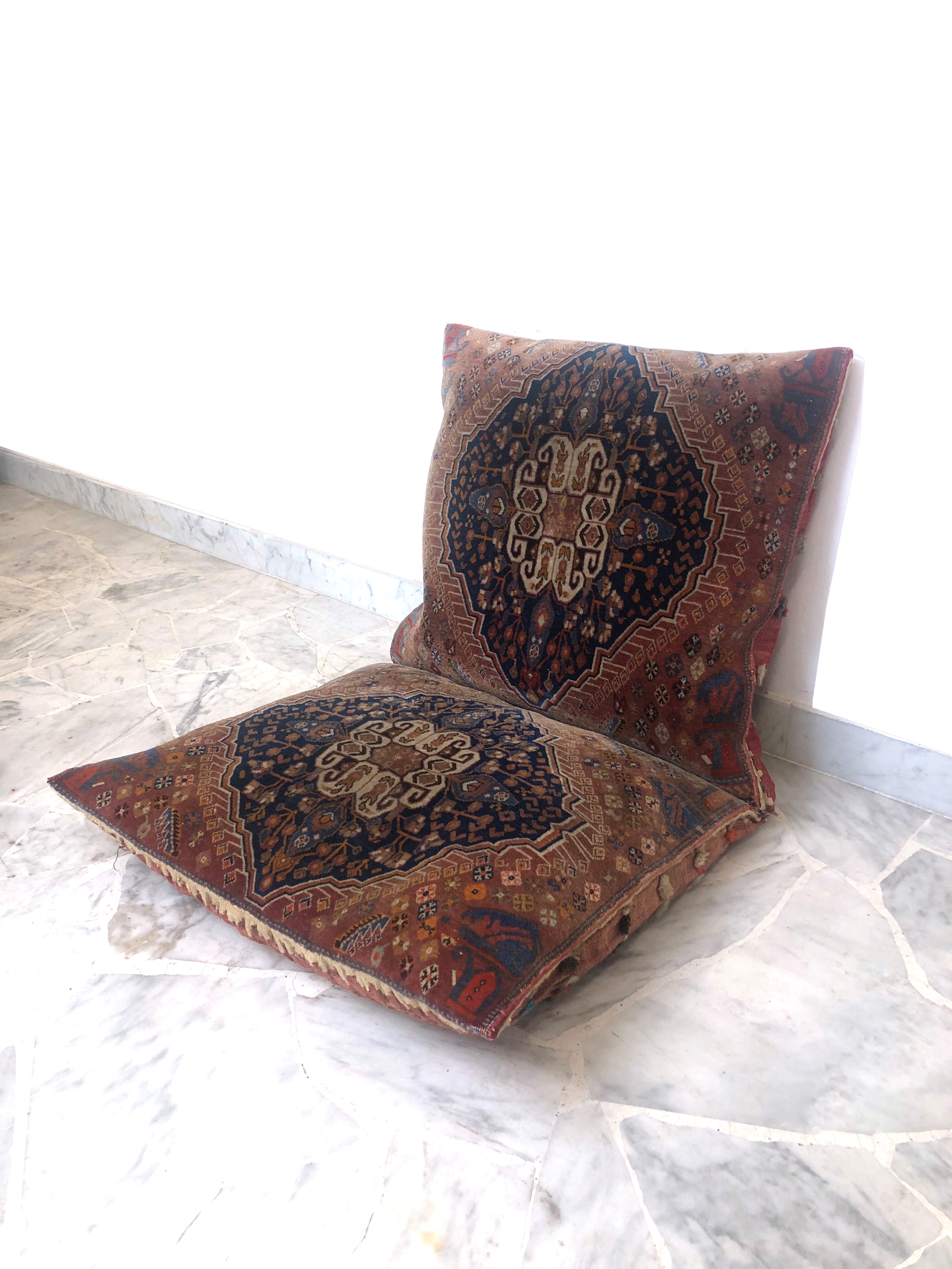 Coppia di cuscini Qashkay. Iran