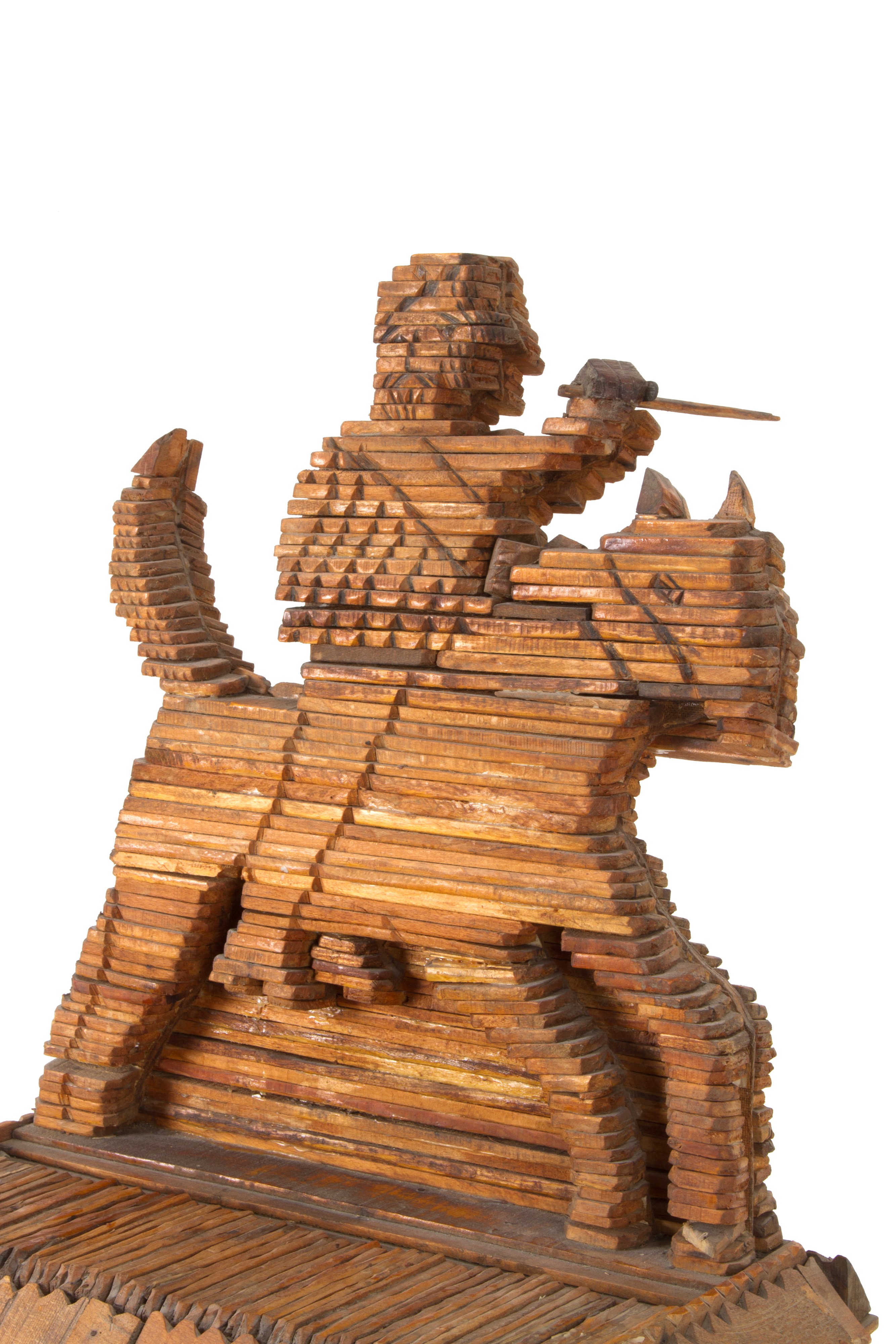 Egidio Cuniberti - Colonna-scultura "personaggio a Cavallo"