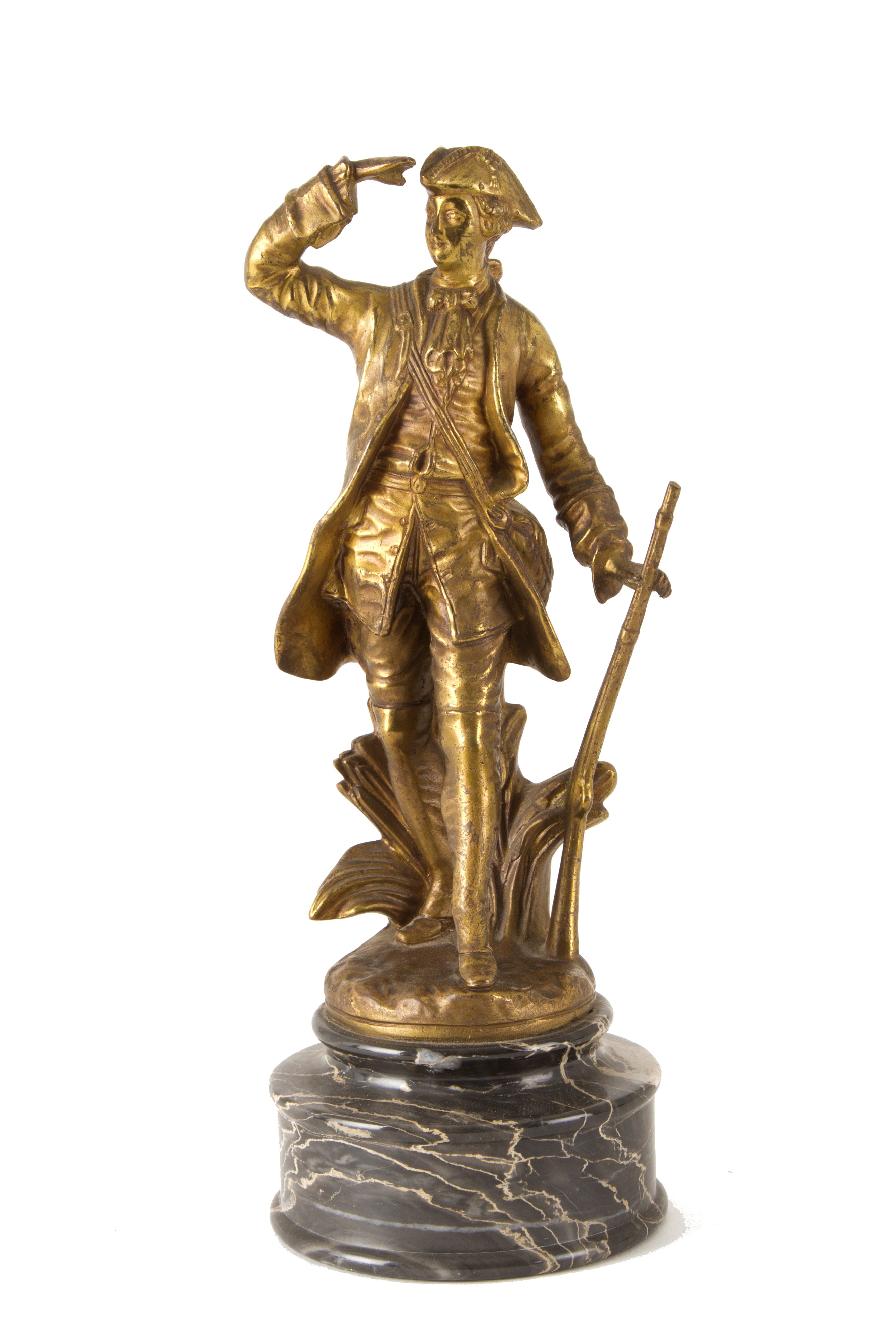 Coppia di Bronzetti "ufficiale e Gentildonna"