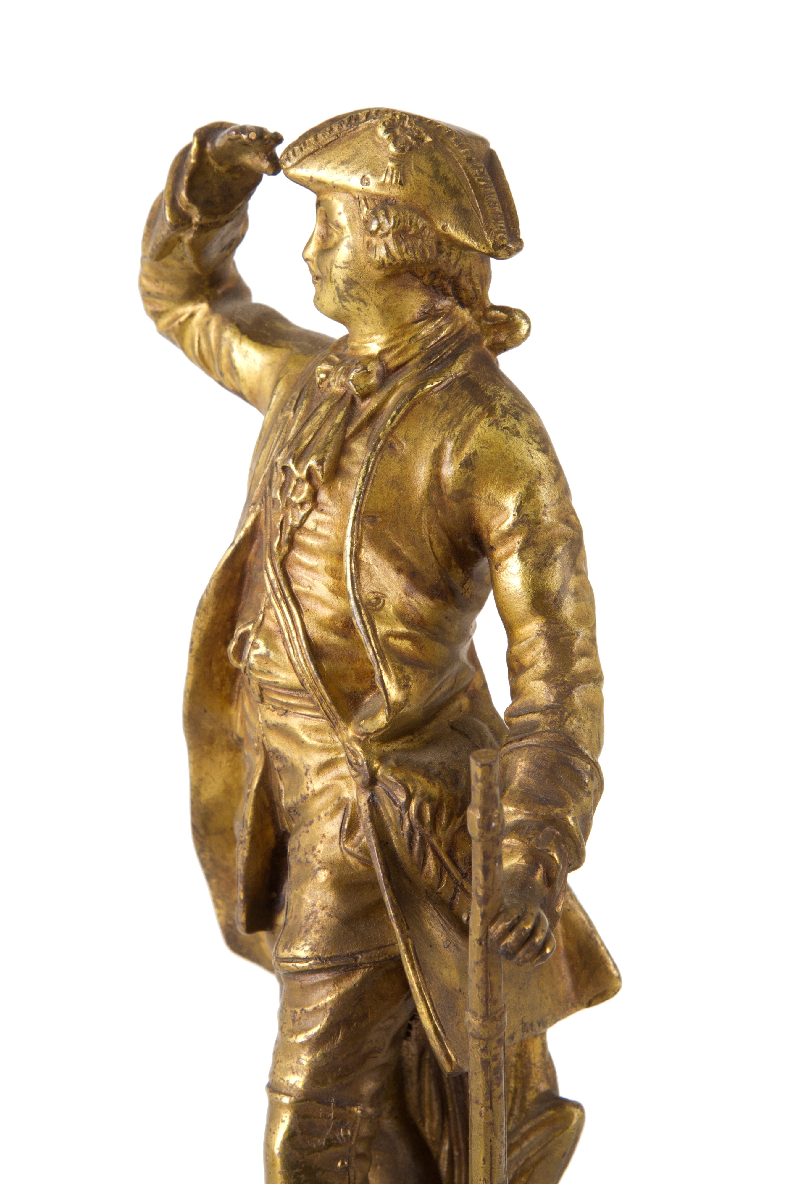 Coppia di Bronzetti "ufficiale e Gentildonna"