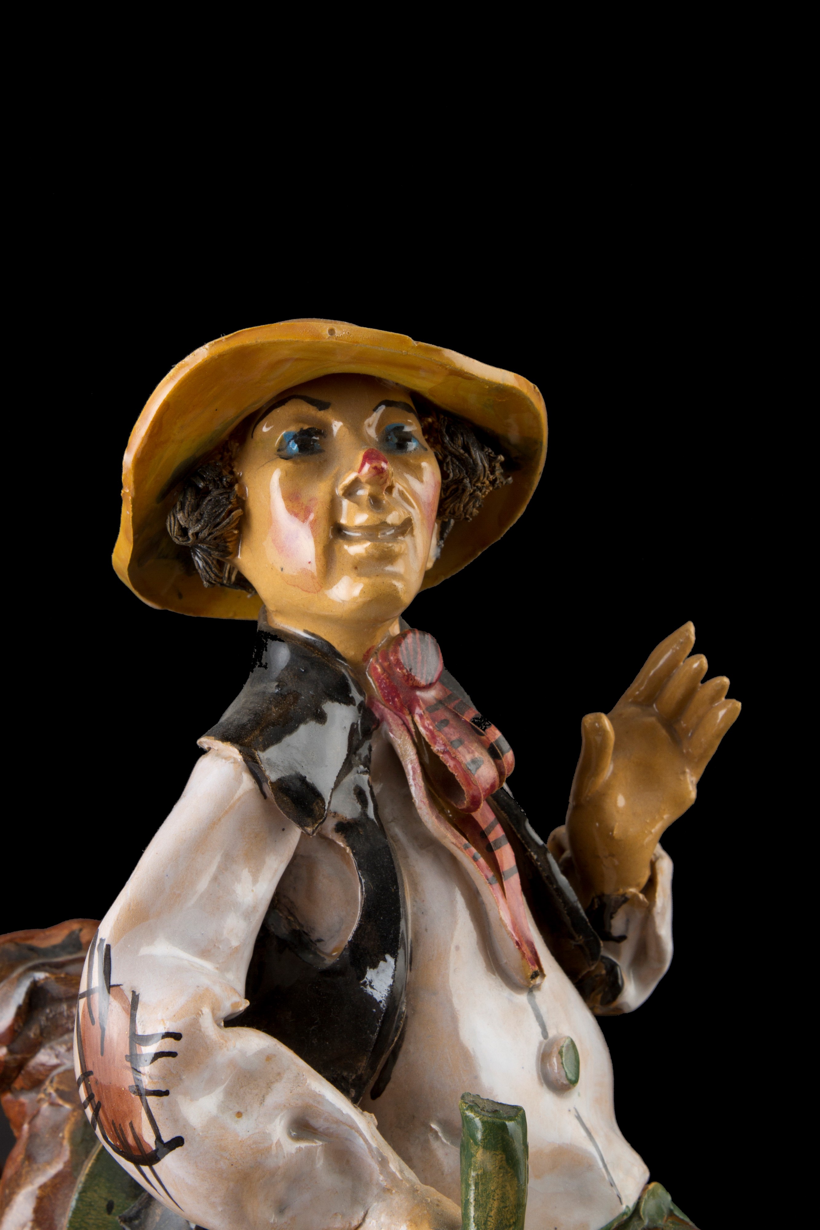 Carlo Morelli - Scultura in Terracotta "ubriacone a Cavallo"