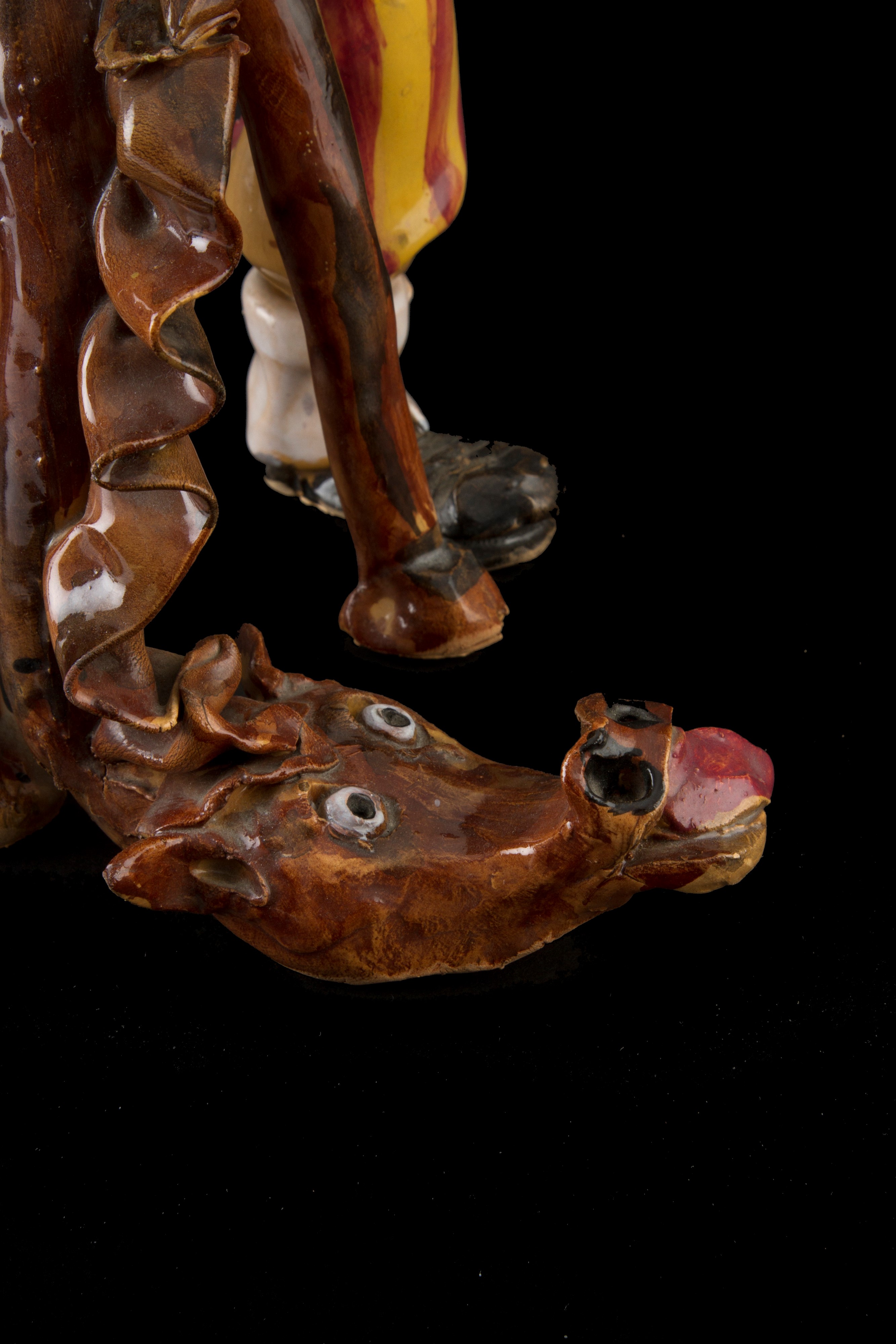 Carlo Morelli - Scultura in Terracotta "ubriacone a Cavallo"