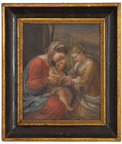 Dipinto "matrimonio Mistico di Santa Caterina"