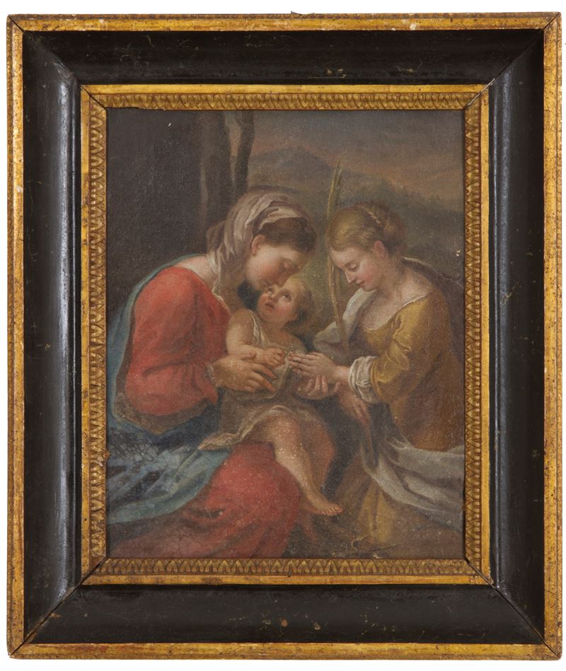 Dipinto "matrimonio Mistico di Santa Caterina"