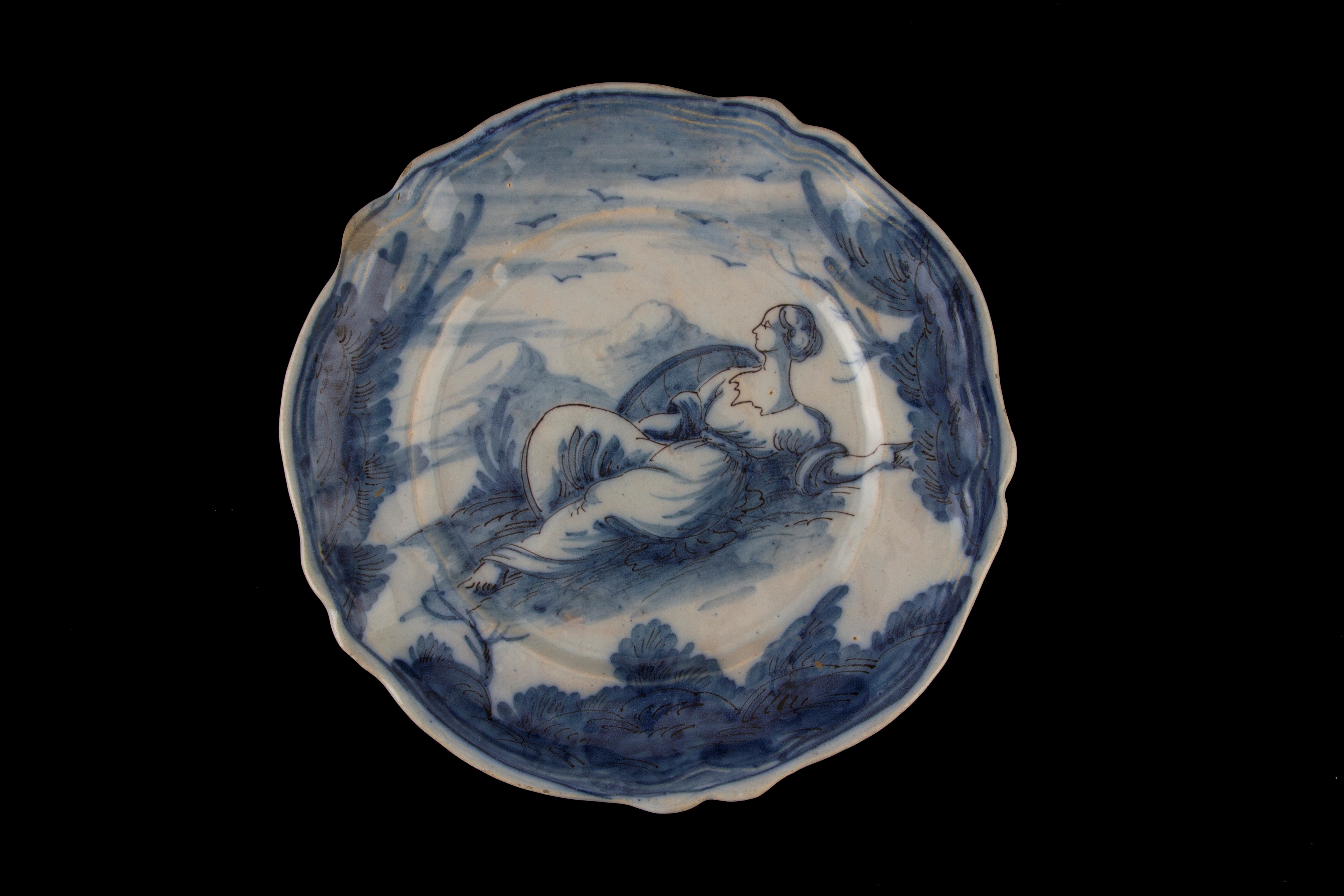 Due piatti in ceramica. Savona