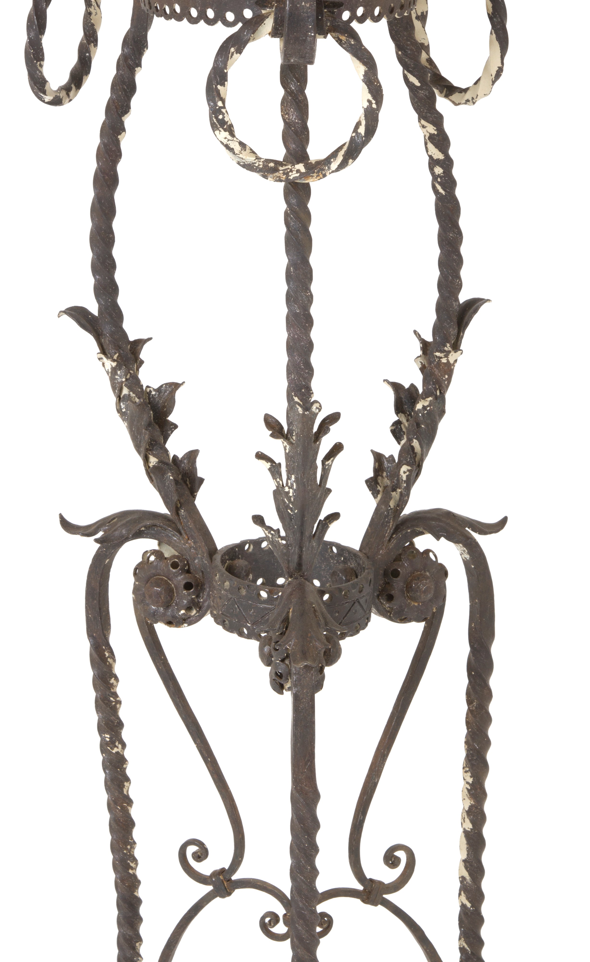 Bacile in rame su tripode