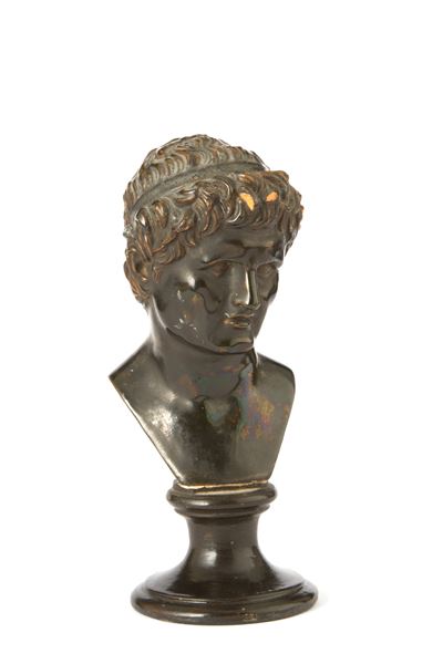 Scultura in Terracotta "testa di Giulio Cesare"
