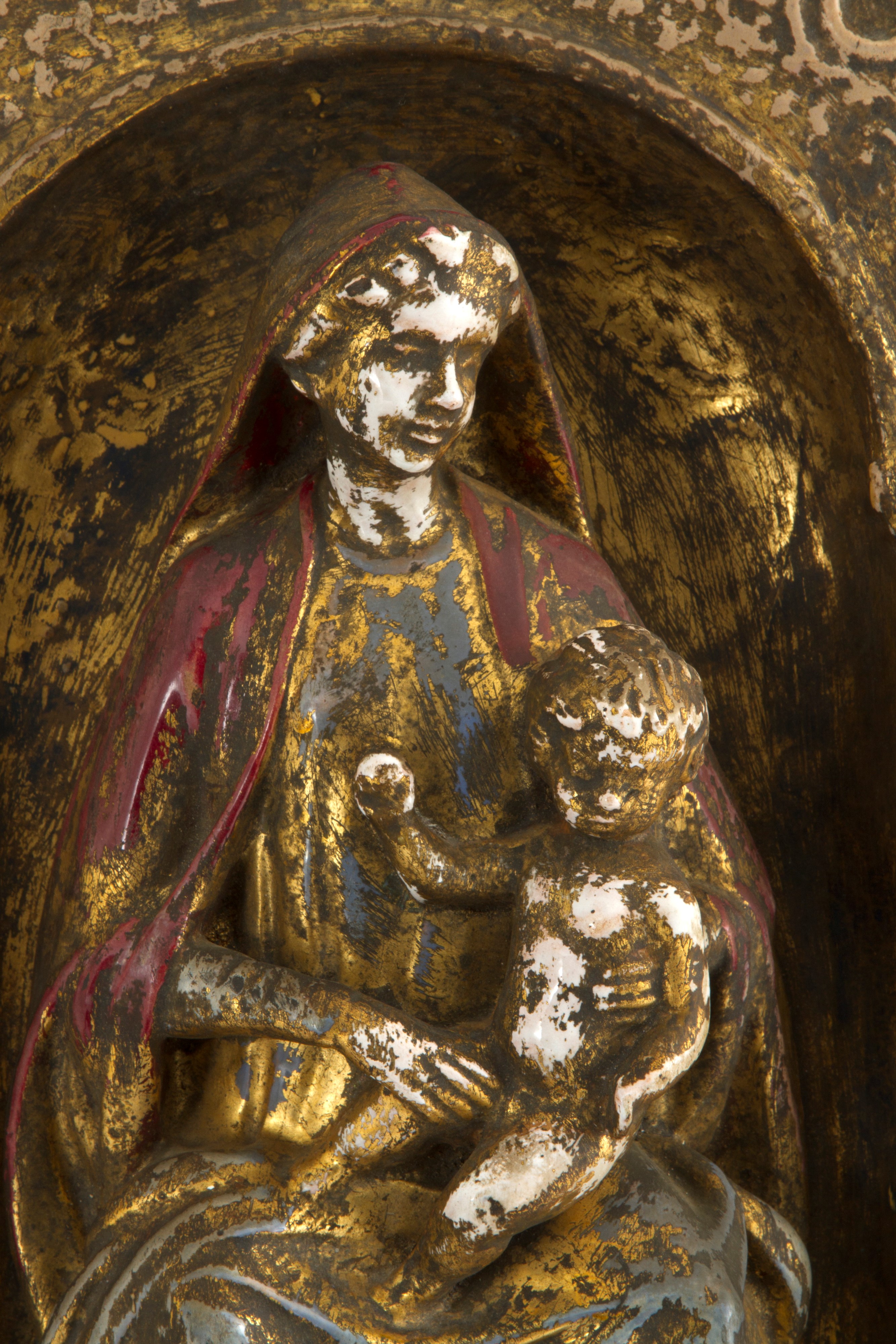 Placca in terracotta "MADONNA CON BAMBINO"