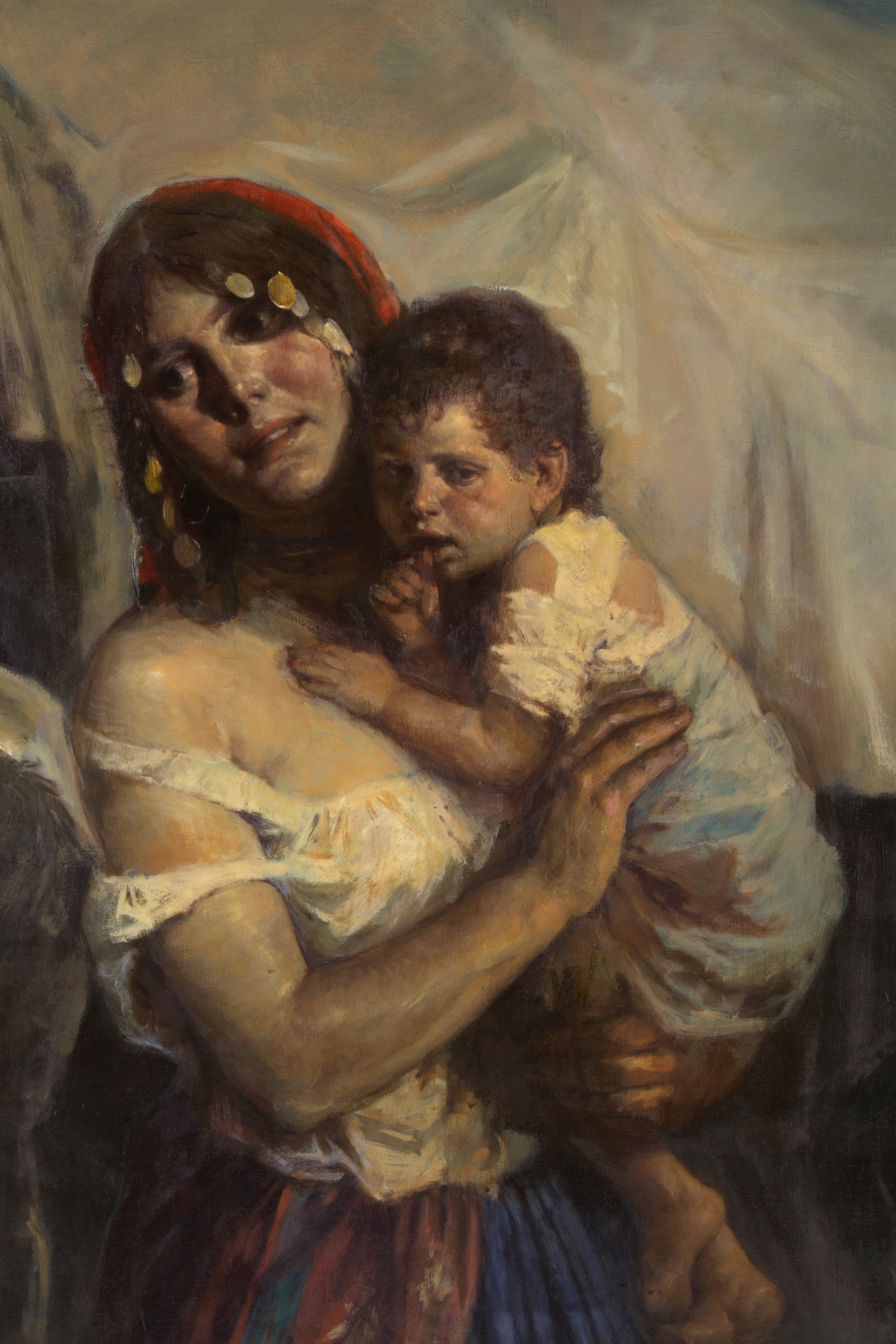 Markos Lajos - Dipinto "viandanti"