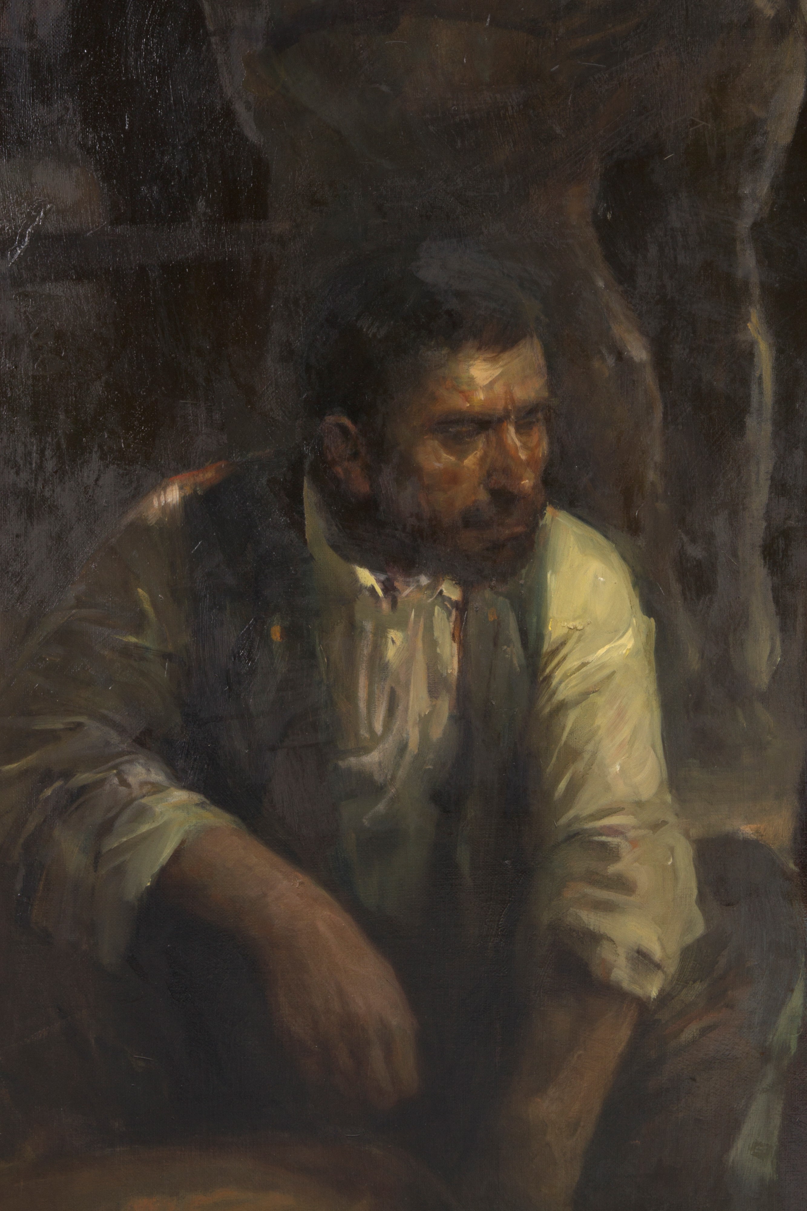 Markos Lajos - Dipinto "viandanti"