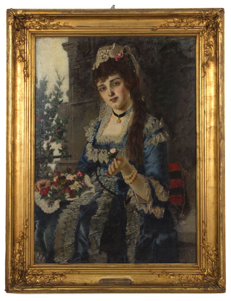 Bartolomeo Giuliano - Dipinto "margherita Nell'opera Faust"