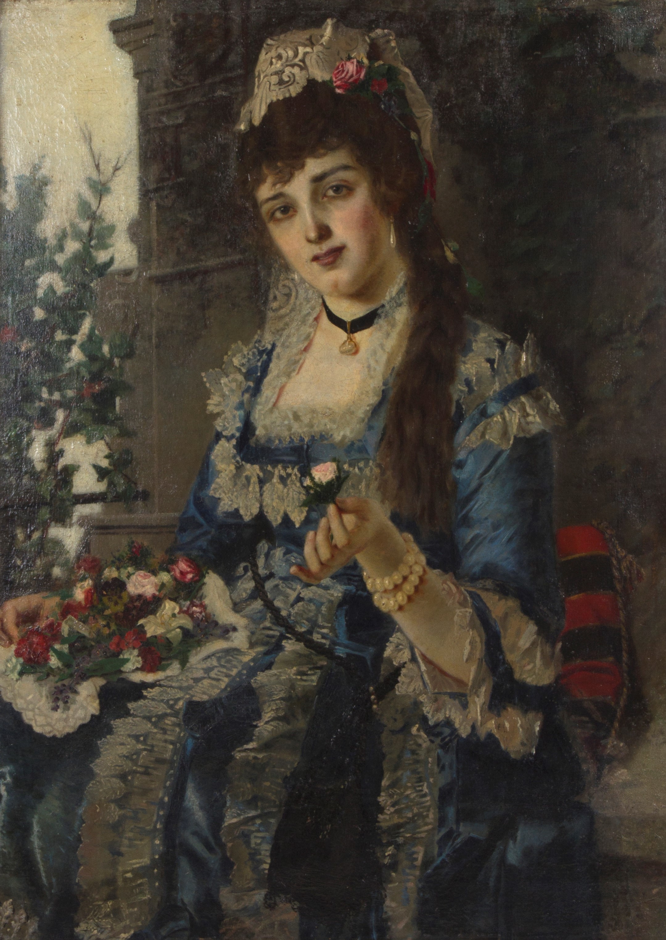 Bartolomeo Giuliano - Dipinto "margherita Nell'opera Faust"