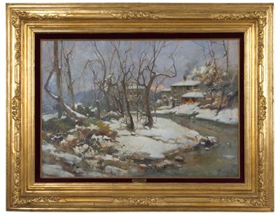 Dipinto "paesaggio Innevato"
