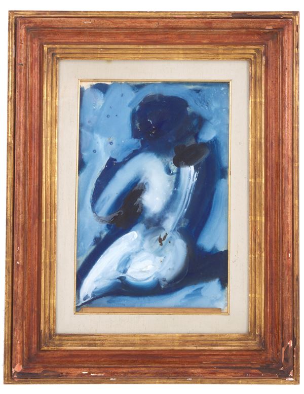 MARIO SIRONI - Mixed media "NUDE BACK"