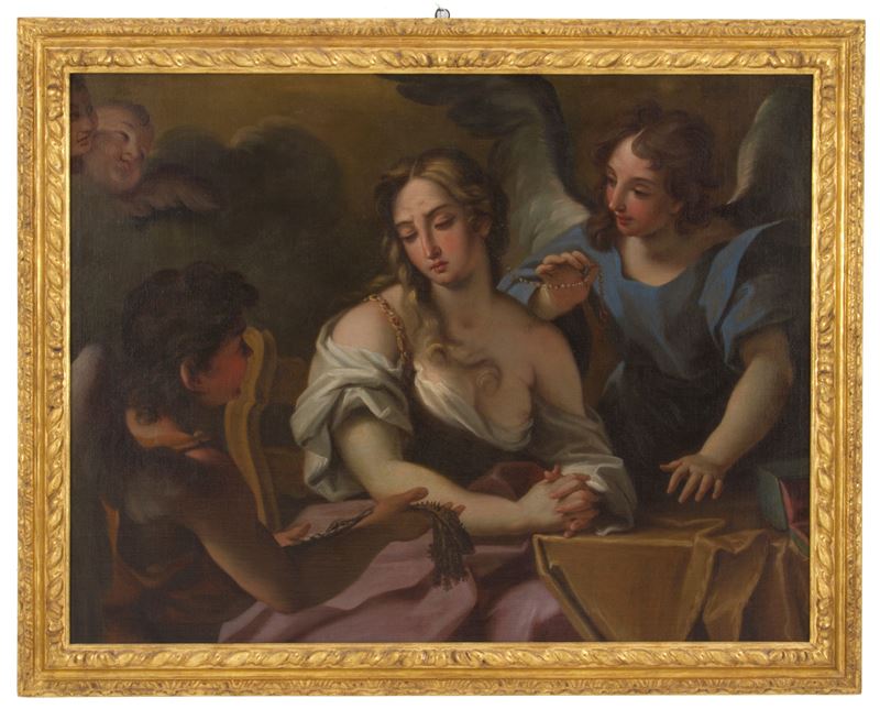 Stefano Maria Legnani Detto il Legnanino - Dipinto "il Pentimento di Maria Maddalena"