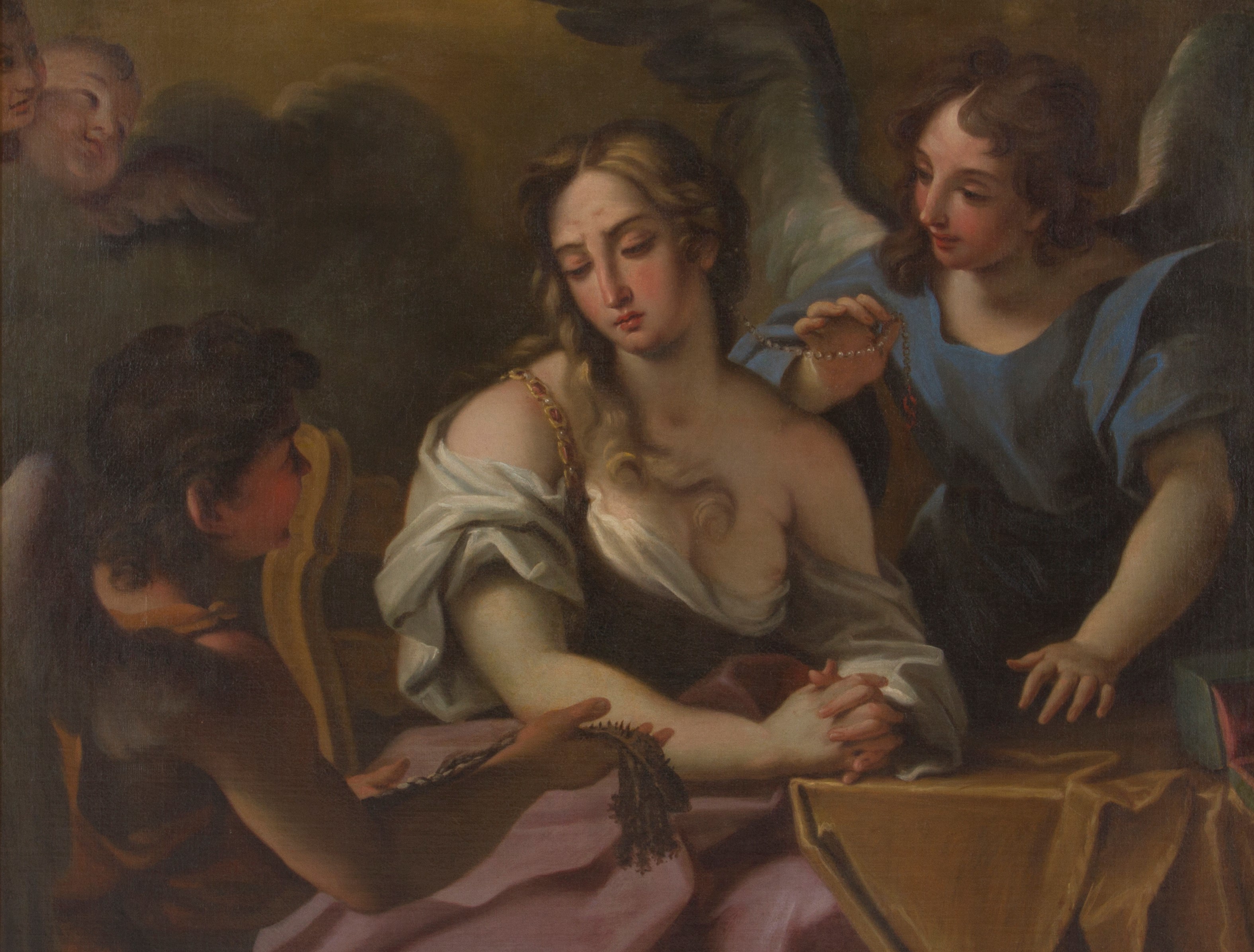 Stefano Maria Legnani Detto il Legnanino - Dipinto "il Pentimento di Maria Maddalena"
