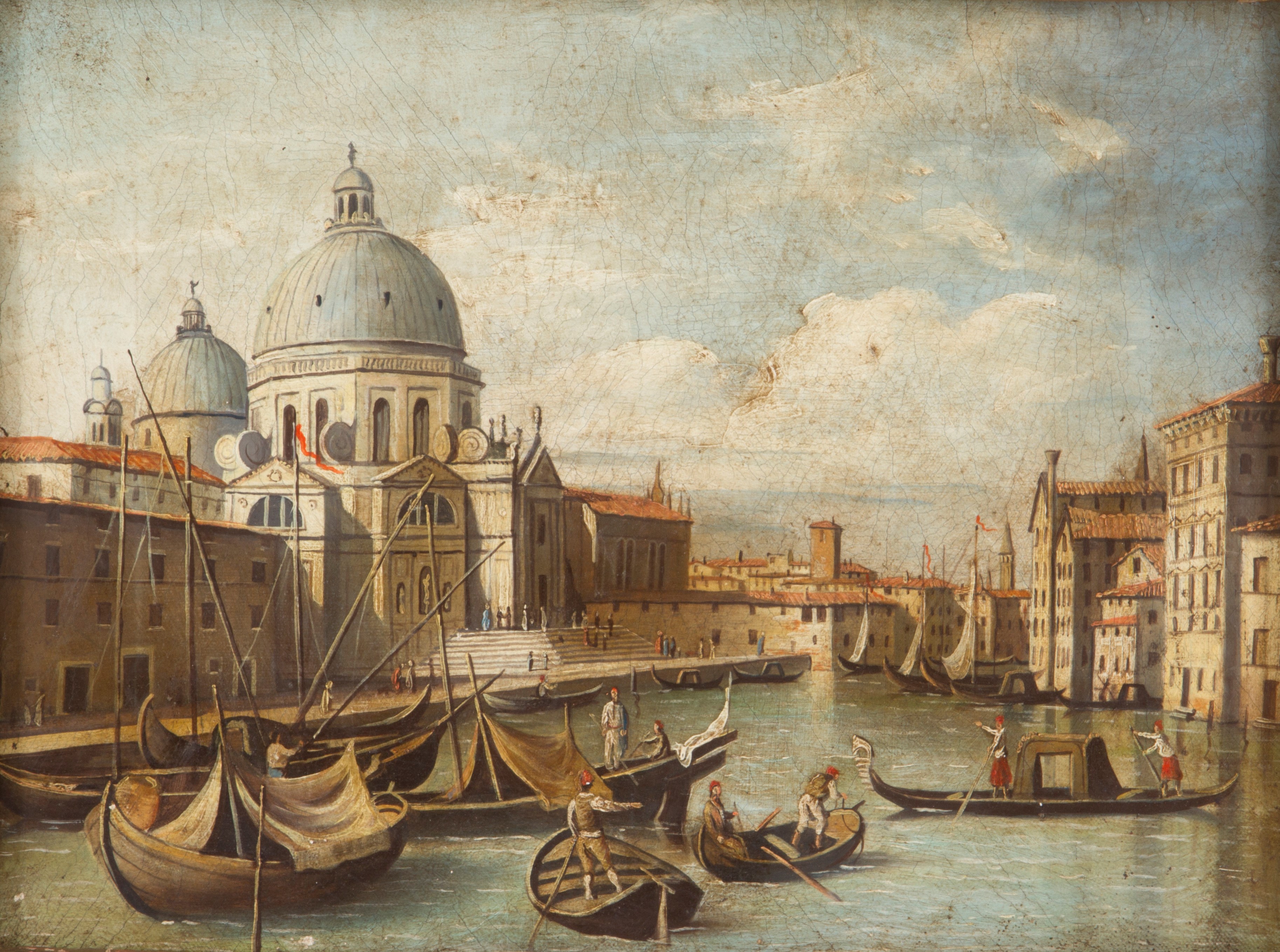 Dipinto "veduta della Chiesa della Salute a Venezia"