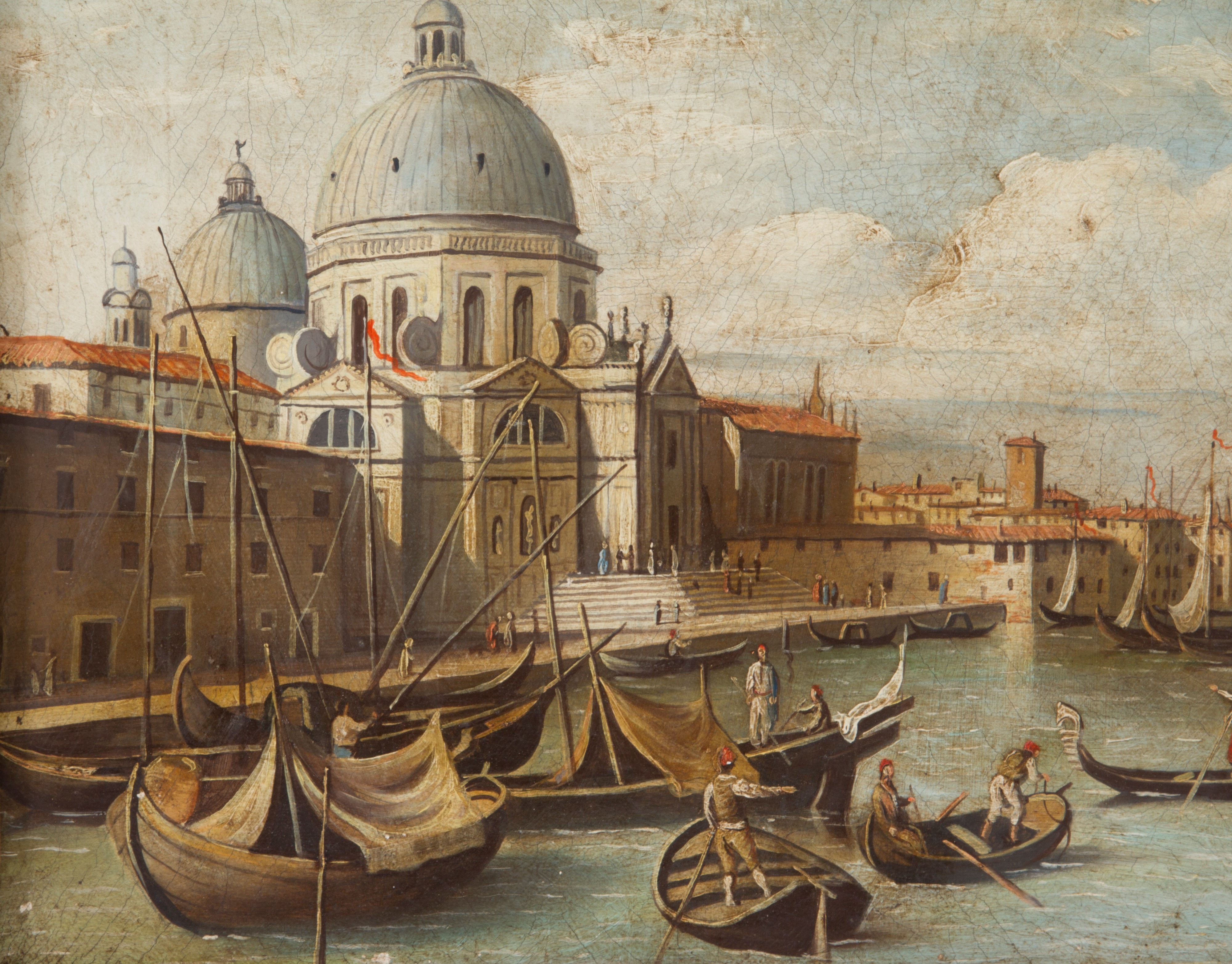 Dipinto "veduta della Chiesa della Salute a Venezia"