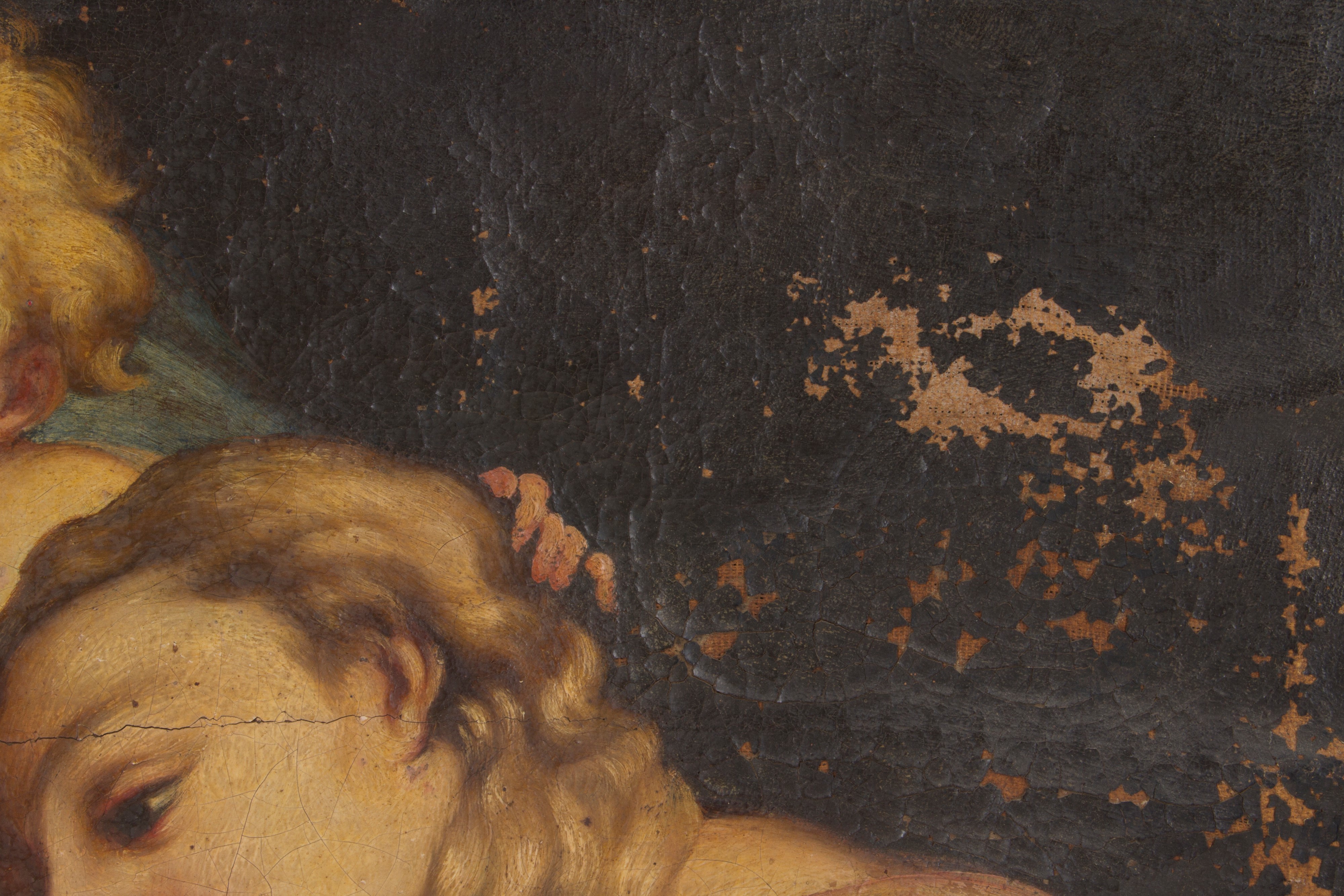 Dipinto "sposalizio Mistico di Santa Caterina con Angelo"