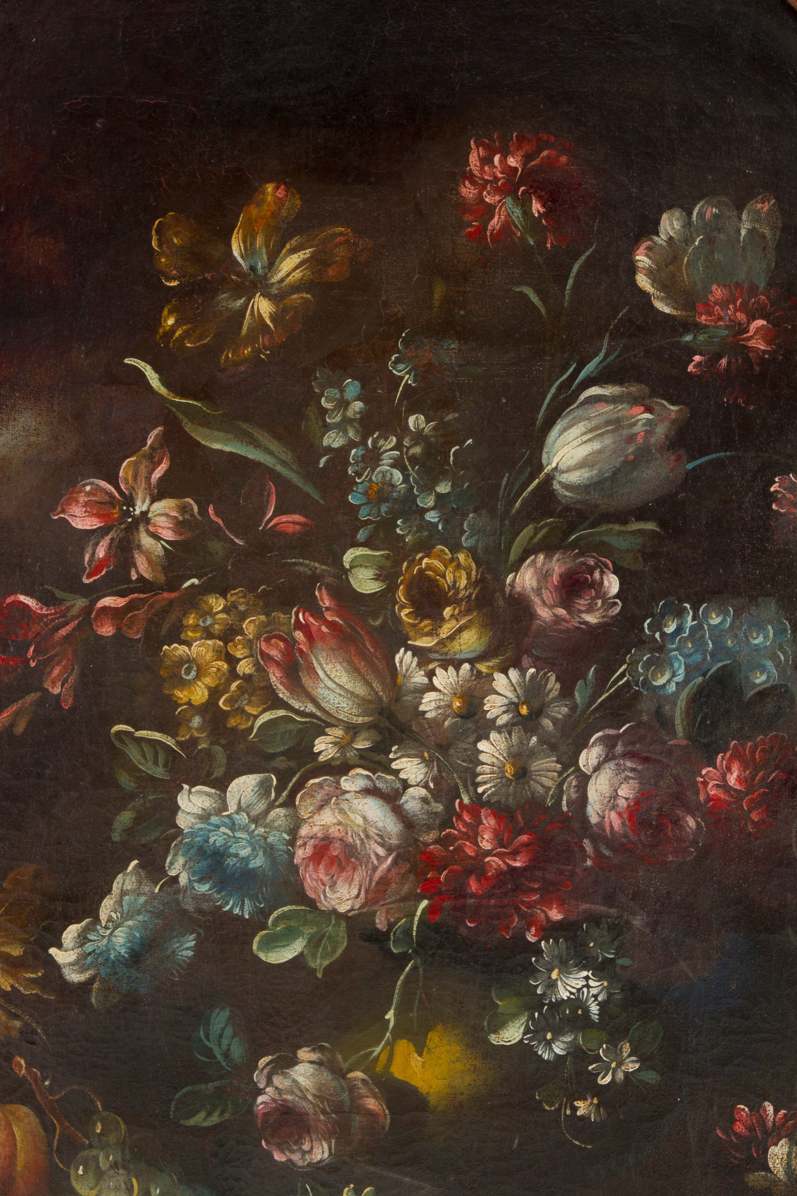 Dipinto "natura Morta con Vaso di Fiori e Frutta"