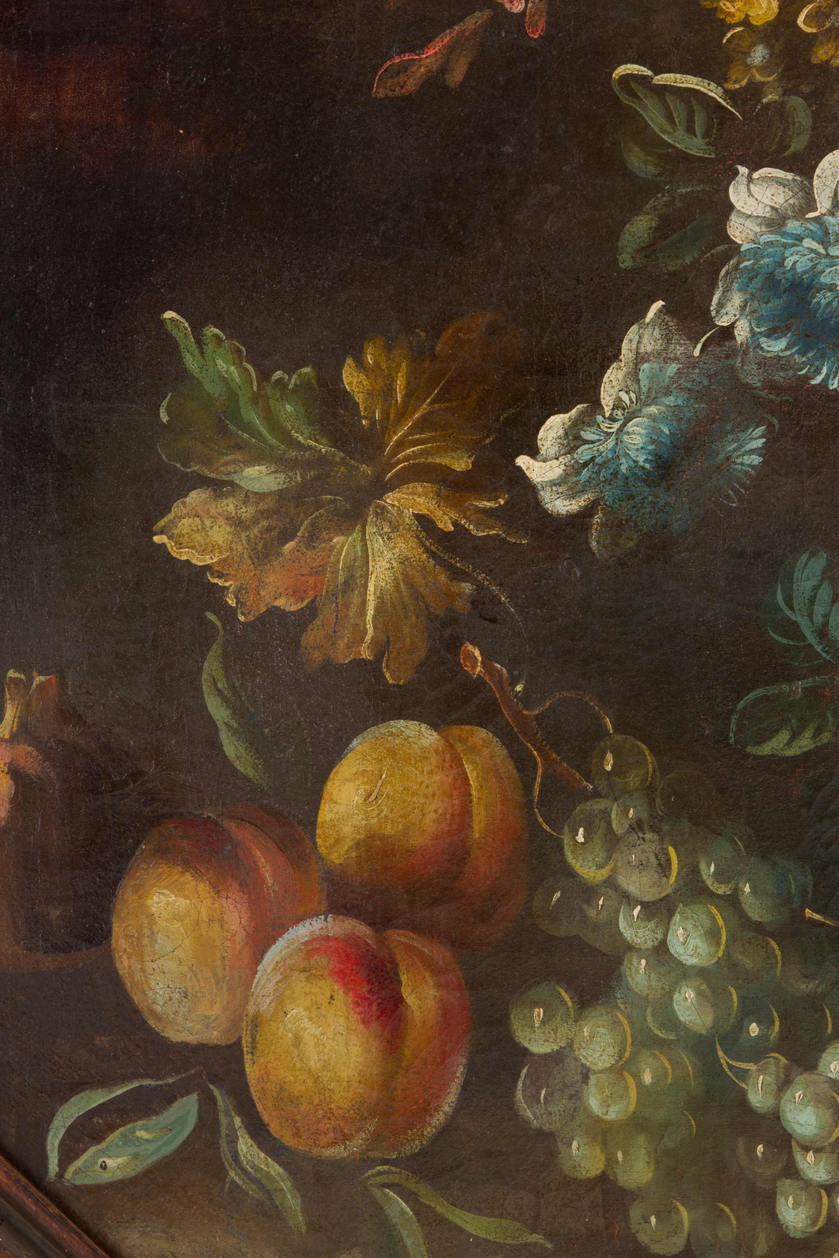 Dipinto "natura Morta con Vaso di Fiori e Frutta"