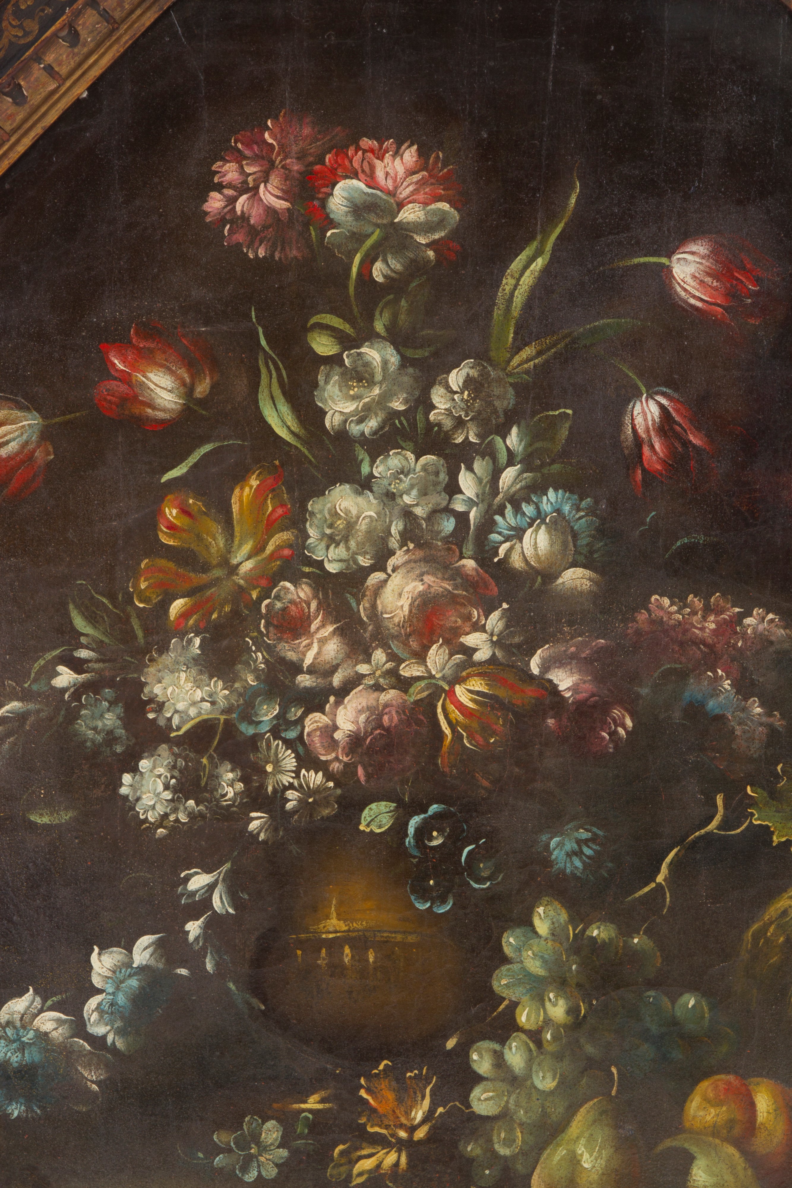 Dipinto "natura Morta con Vaso di Fiori e Frutta"
