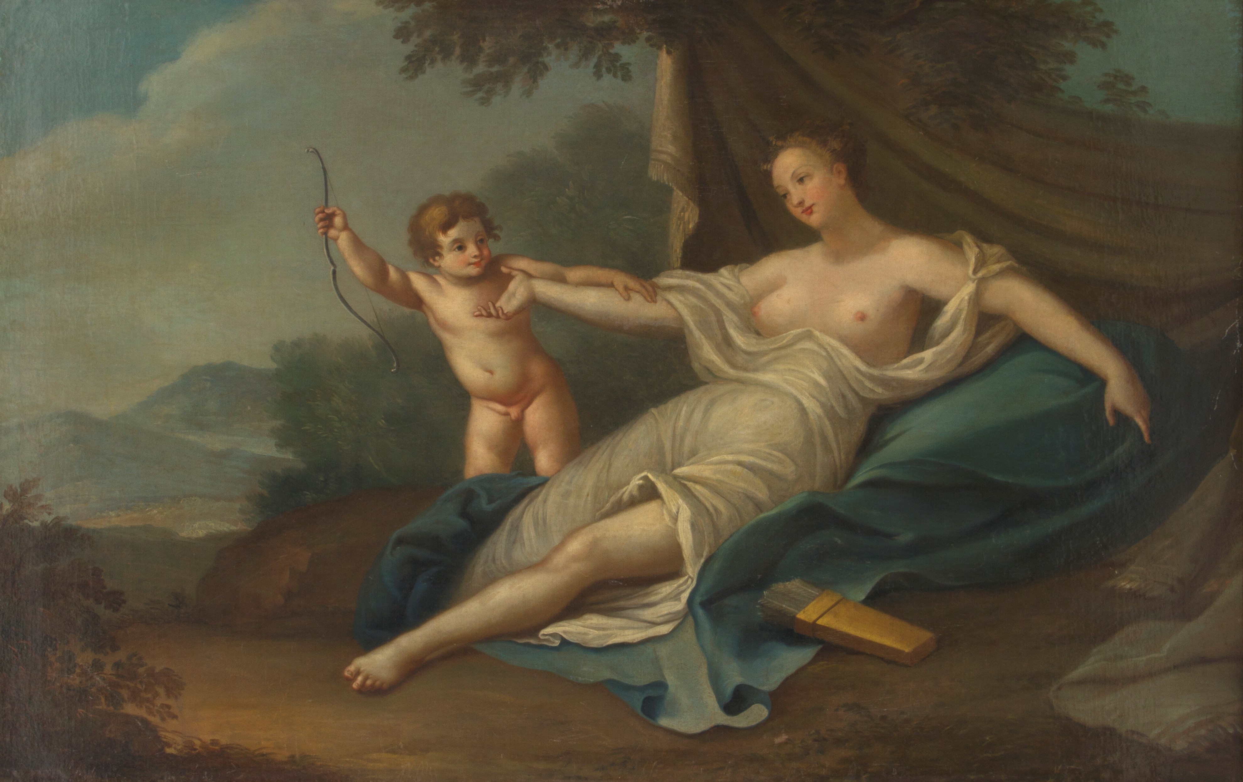 Dipinto "venere e Cupido"