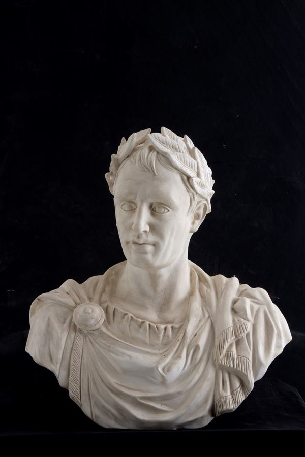 Scultura in gesso "GIULIO CESARE"