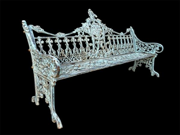 Cast iron bench  - Auction MILANO DECOR - Antiques, Fine Art, Carpets & Design Auction (n. 100) - Viscontea Casa d'Aste