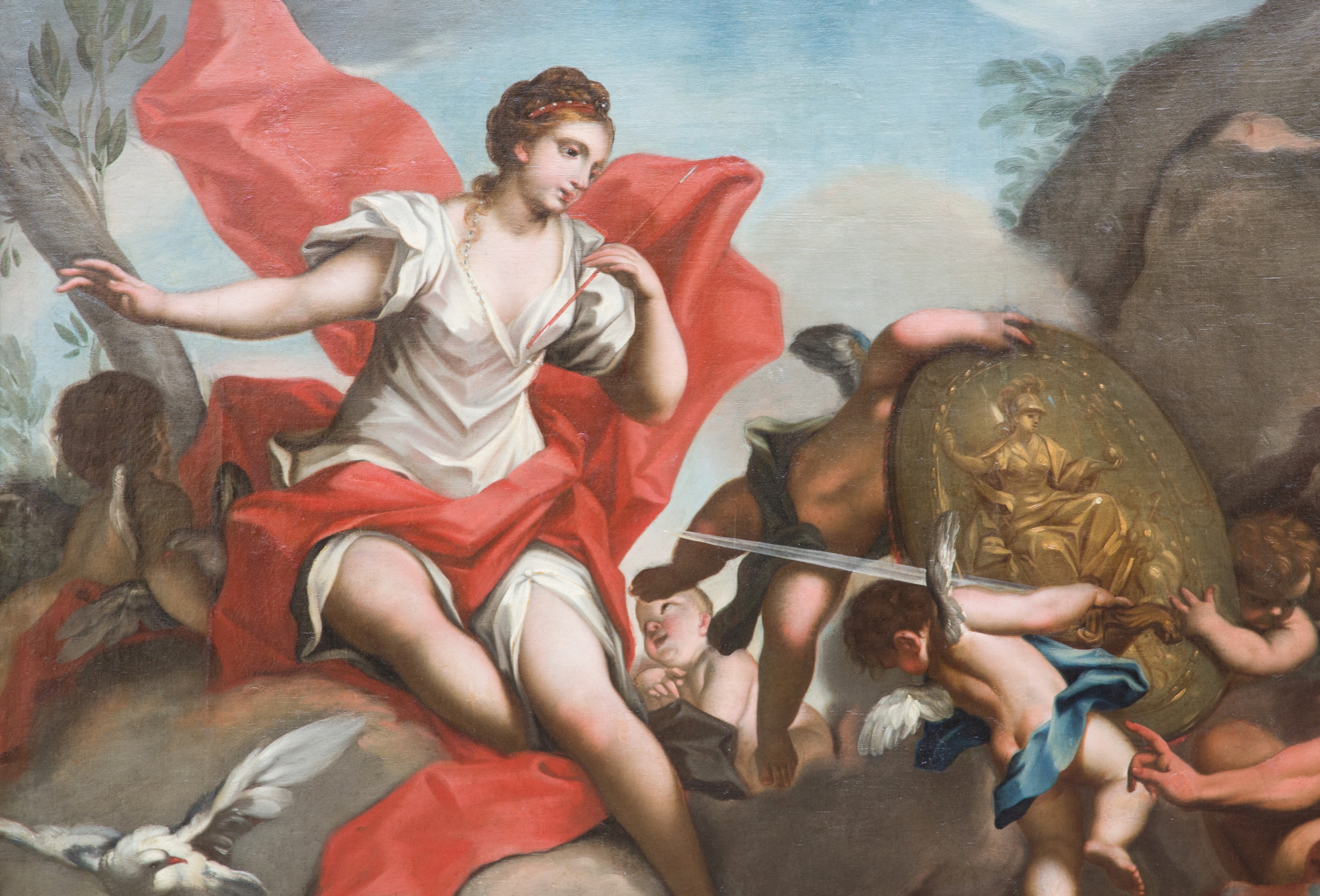 Antonio Balestra - Teti nella fucina di Vulcano, olio su tela