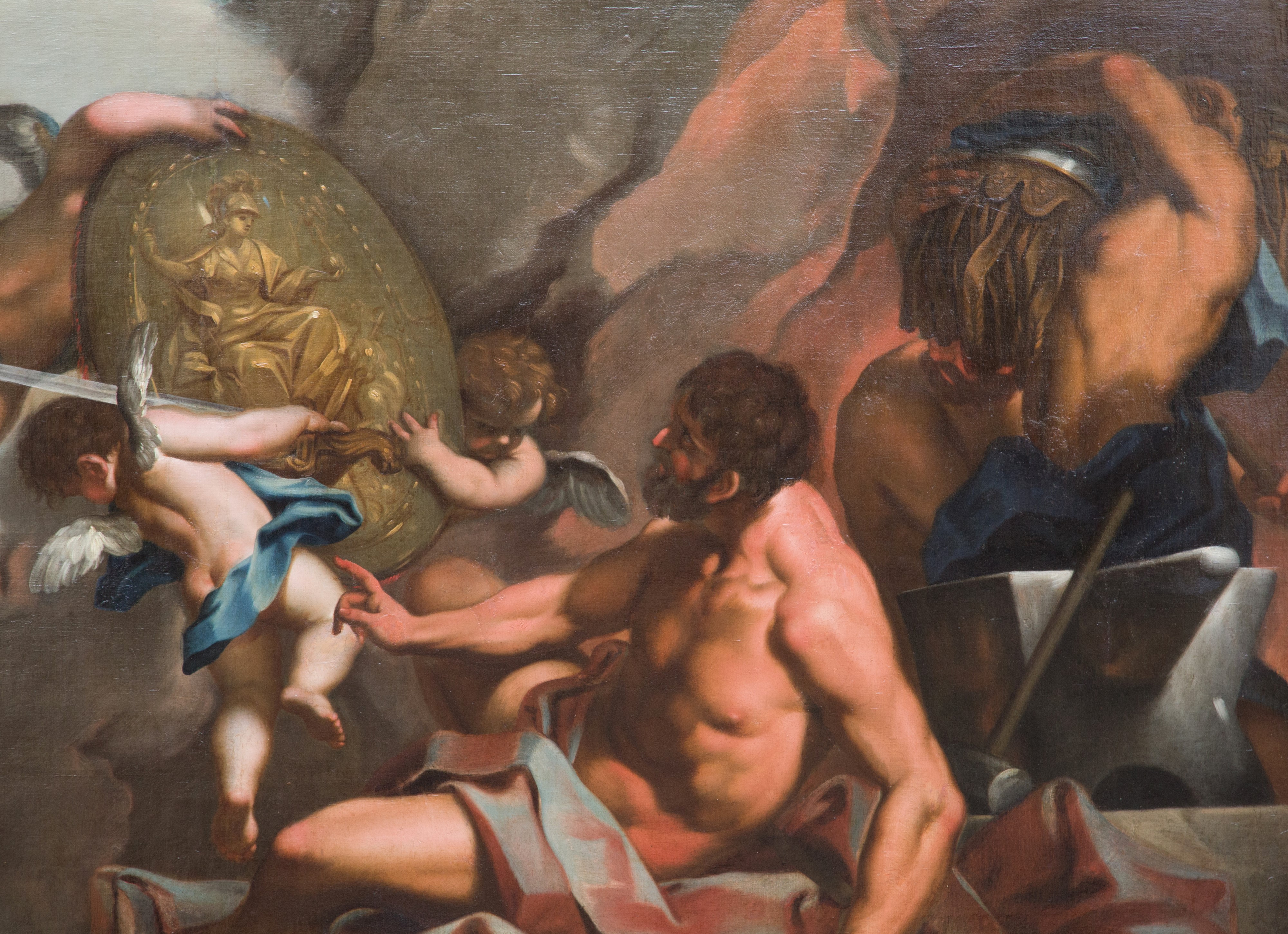 Antonio Balestra - Teti nella fucina di Vulcano, olio su tela