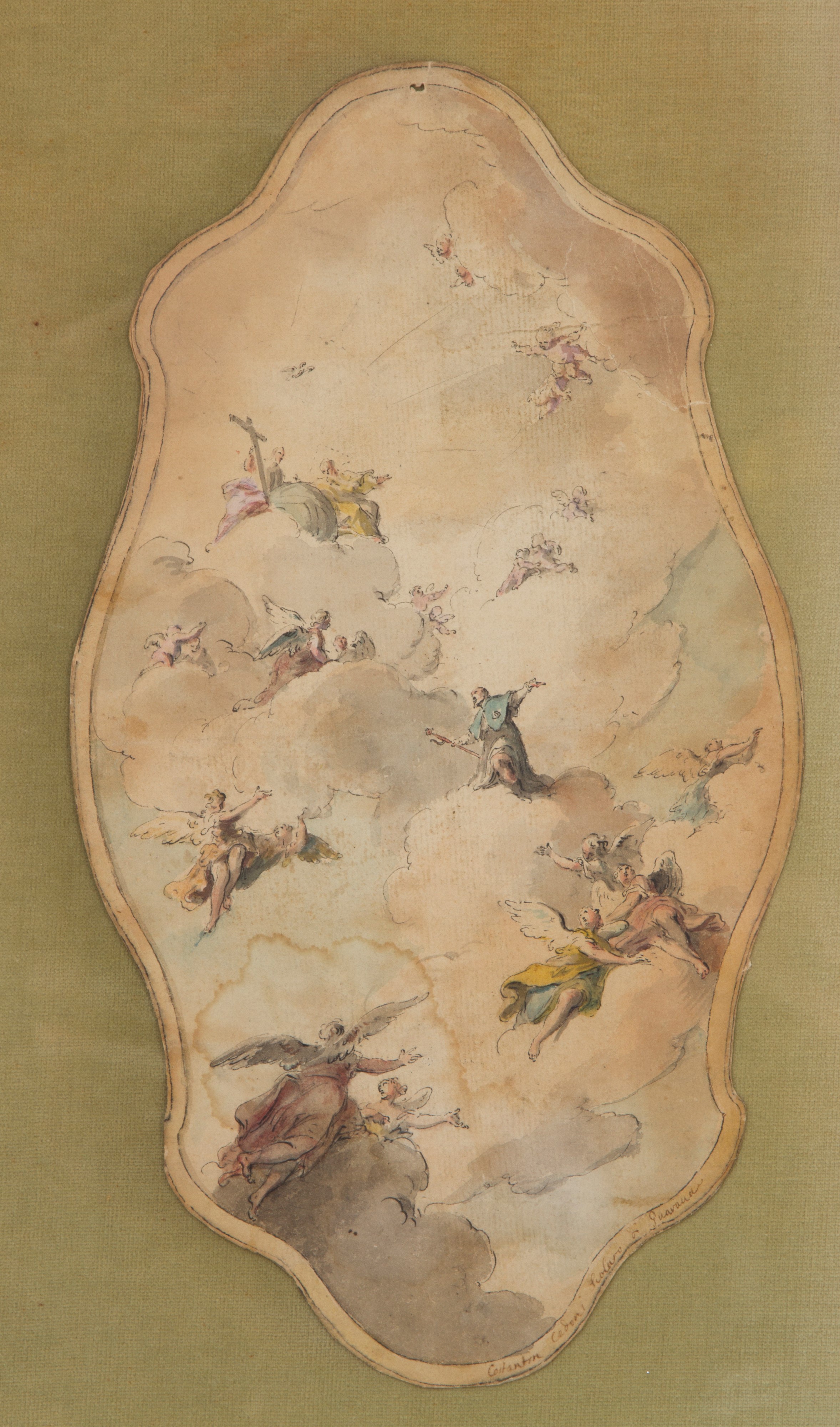 Costantino Cedini - Bozzetto "trinita' e San Rocco"