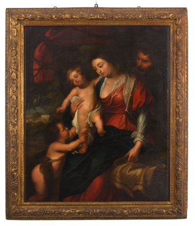 Dipinto "sacra Famiglia con San Giovannino"
