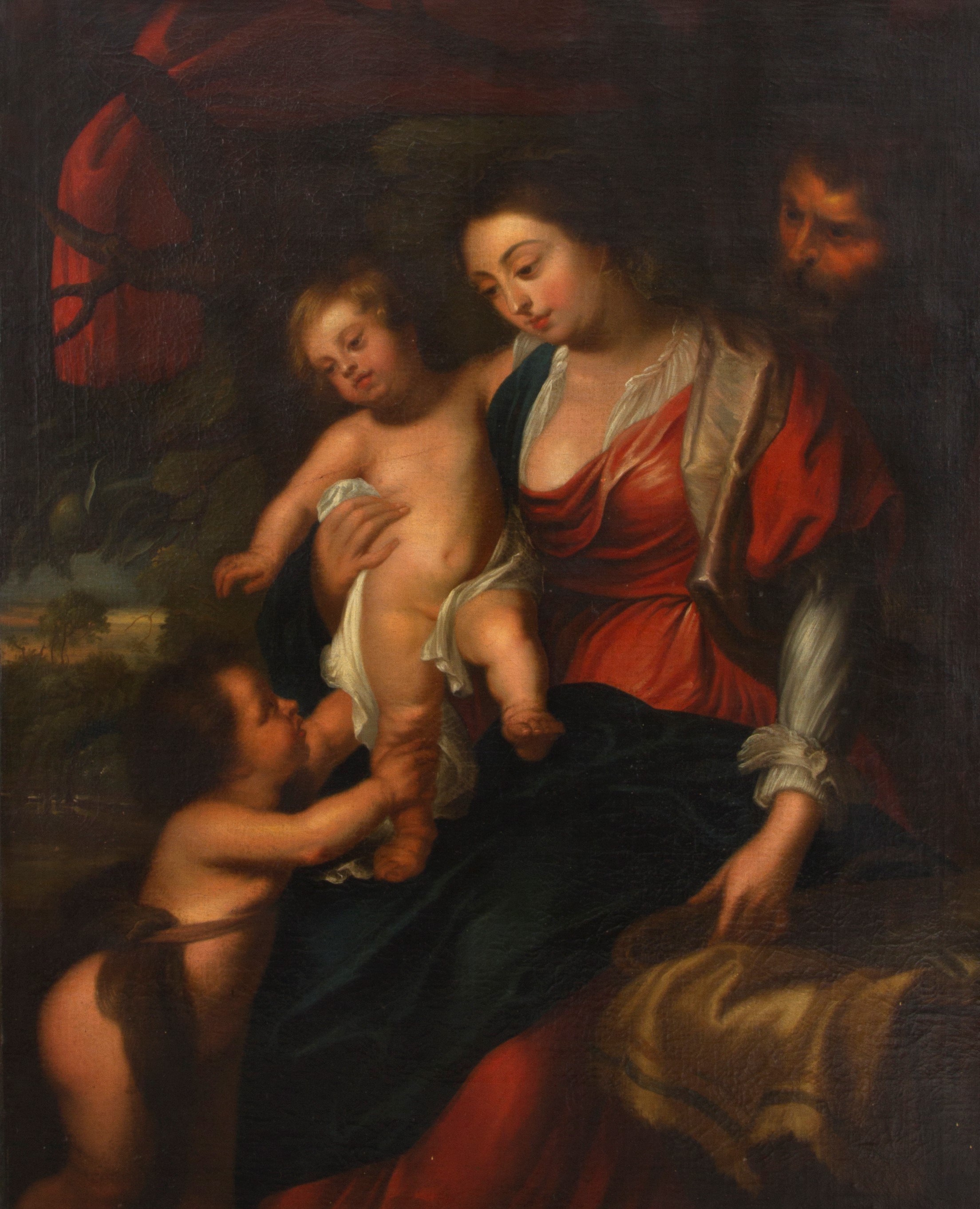 Dipinto "sacra Famiglia con San Giovannino"